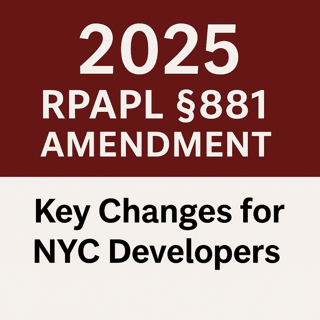 Governor Hochul Signs Major Overhaul of RPAPL §881 Into Law
