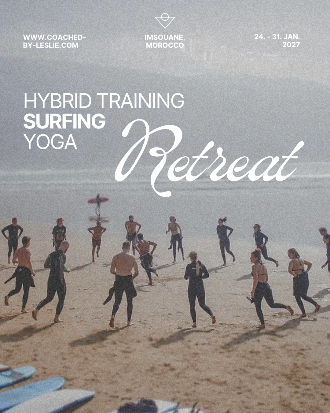 Winter Escape 2027 - Surfing, Hybrid Training und Yoga Retreat in Marokko