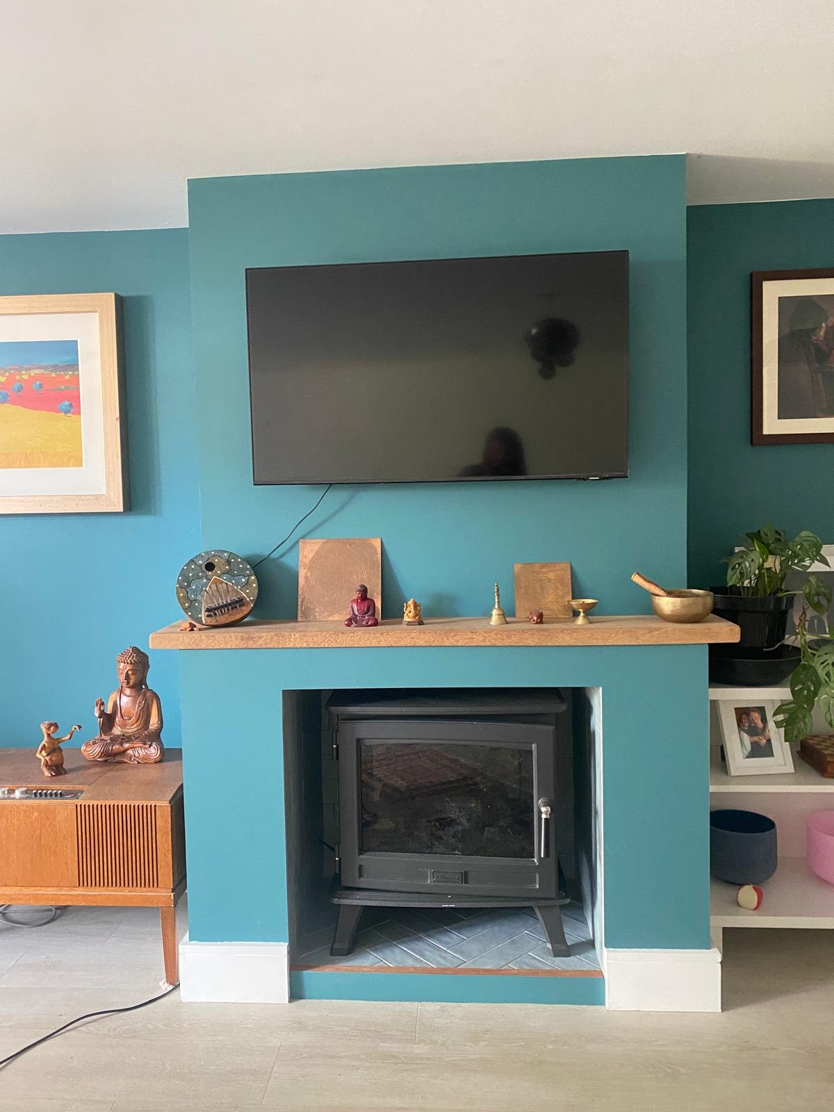 Completed media wall - Ash Ford Carpentry Jersey