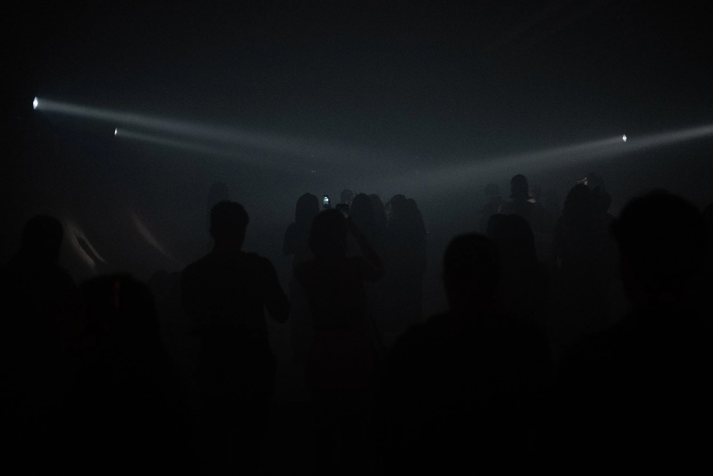 Jet Le Parti - Colors of Noise album release, live performance, sound exhibition in Brooklyn 2025, fog low light techno live audience