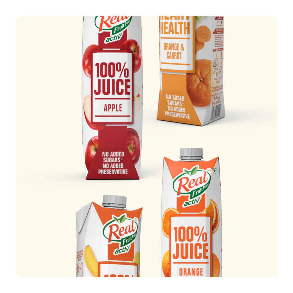 Tetra Pak, Real Activ Juice - Packaging | Text | Photo