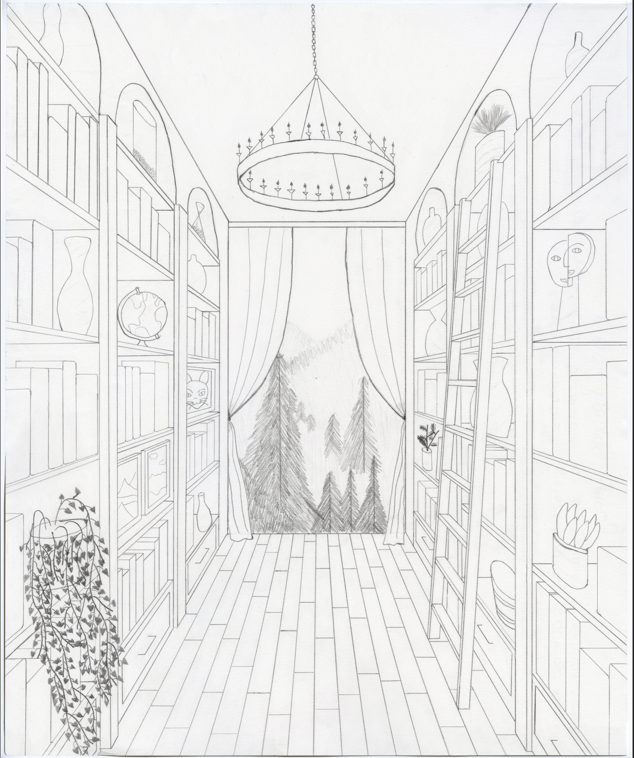 One Point Perspective Study