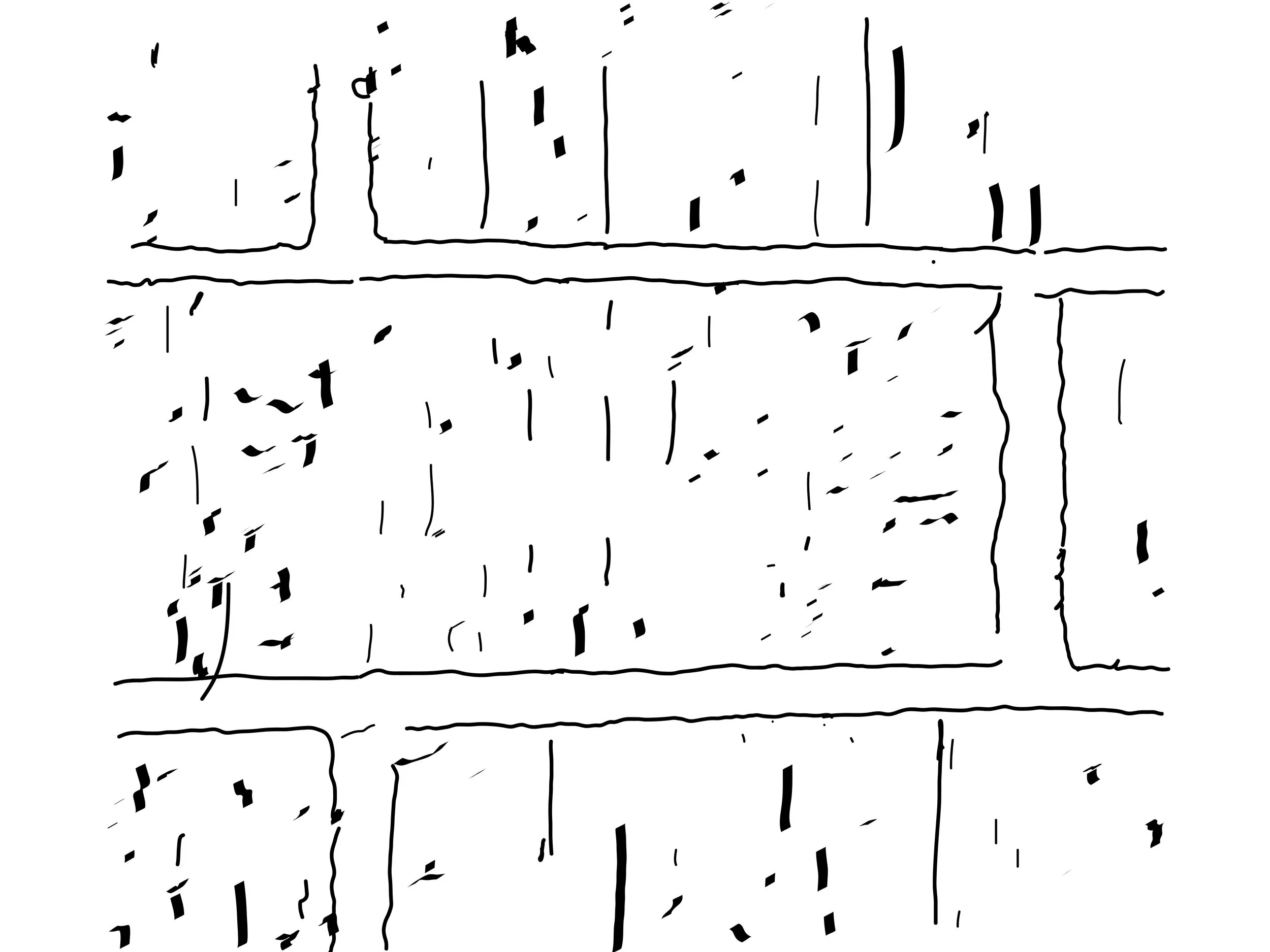 Texture Study of Brick Wall, Digital Tracing