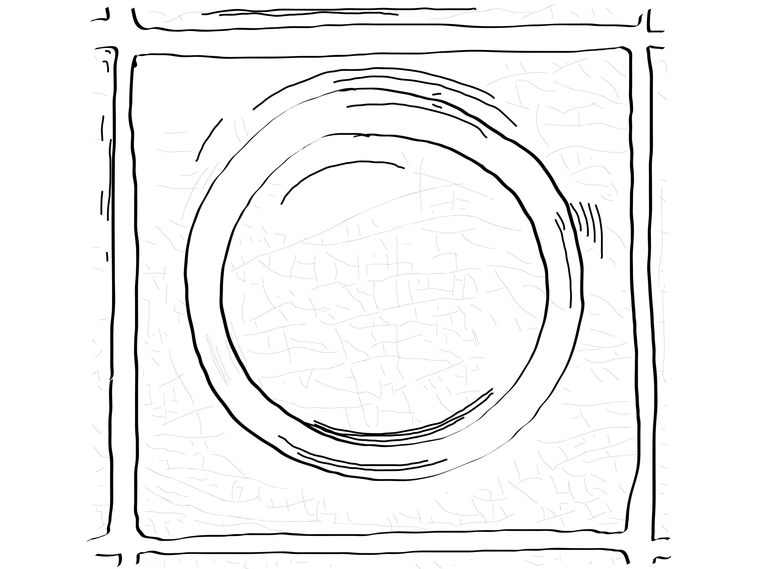 Texture Study of Porcelain Tile, Digital Tracing