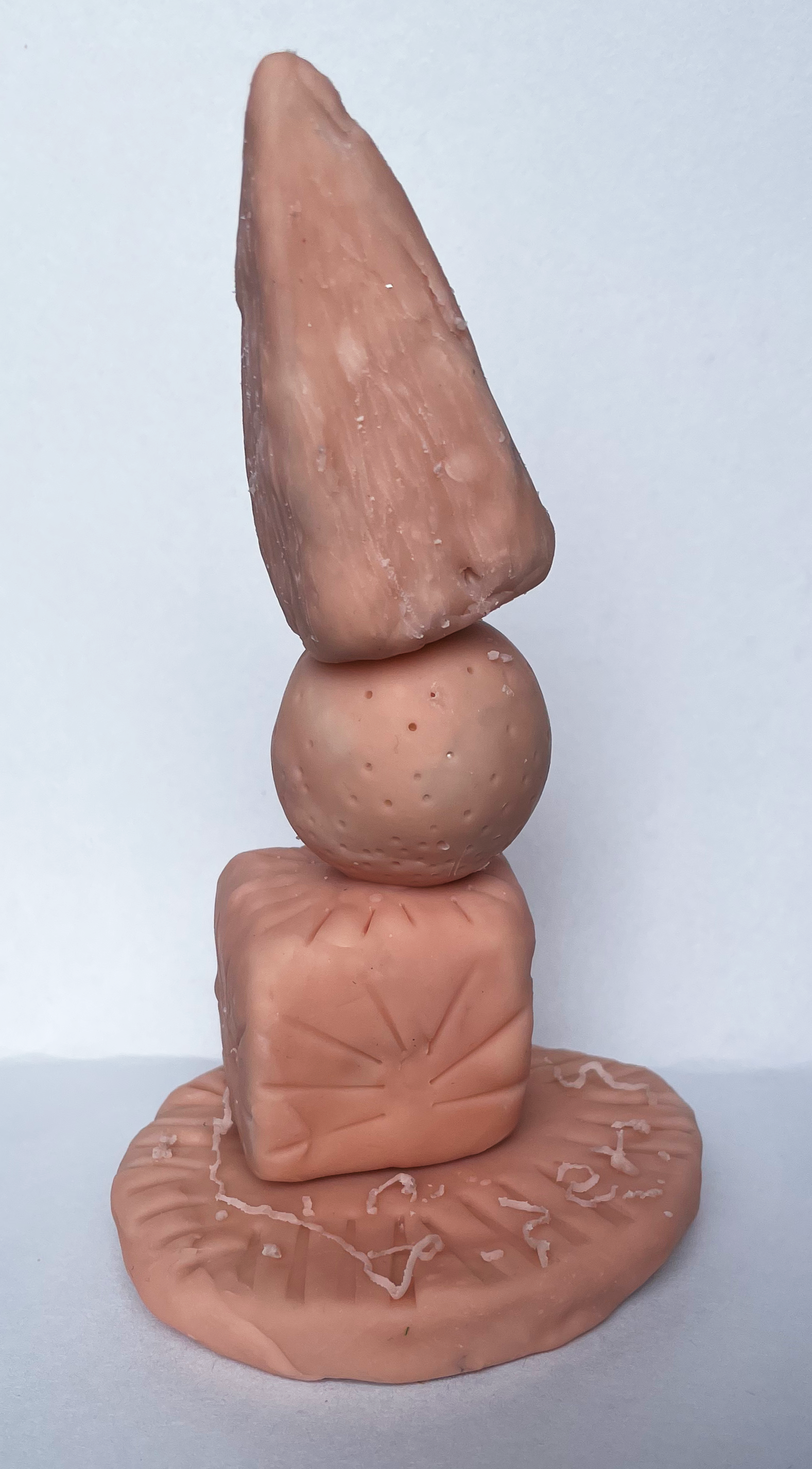 Geometric Textured Model, Clay on Foil