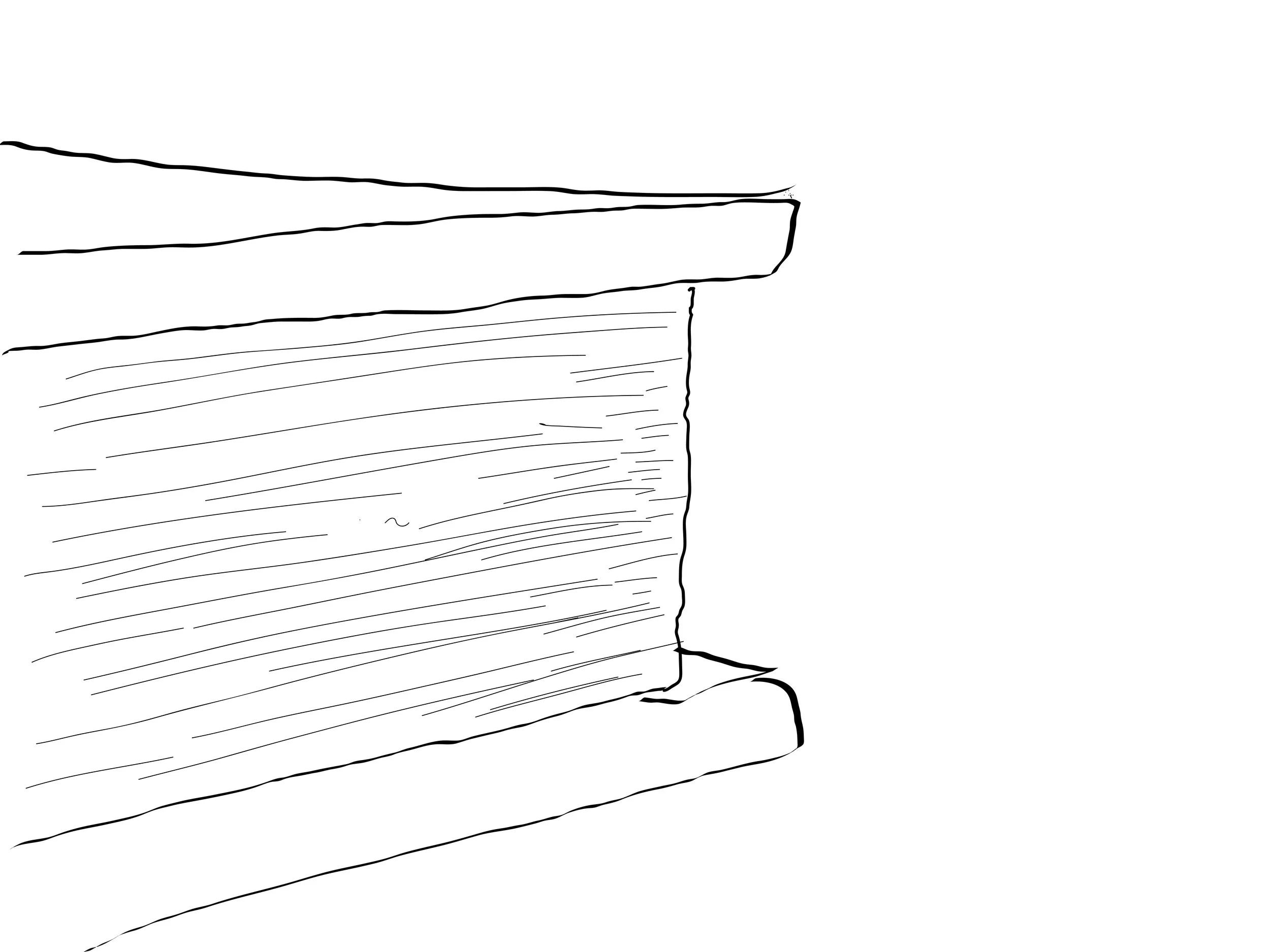 Texture Study of Book Edge, Digital Tracing