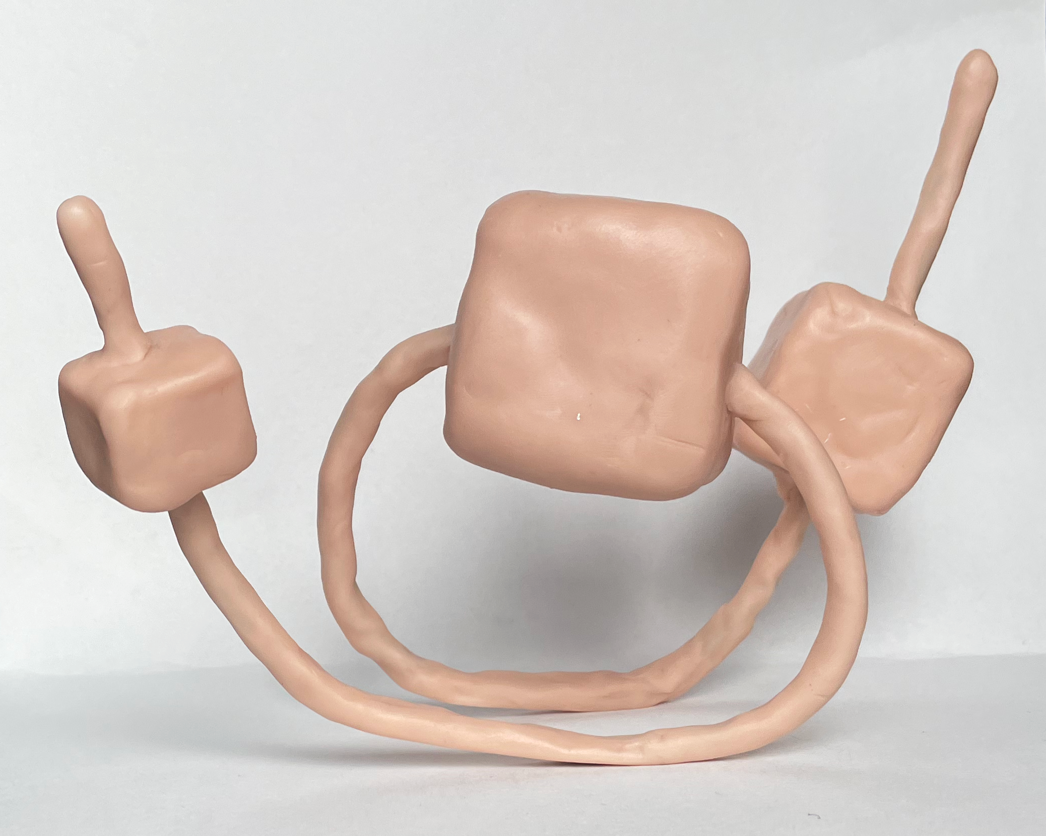 Hybrid Untextured Model, Clay on Foil