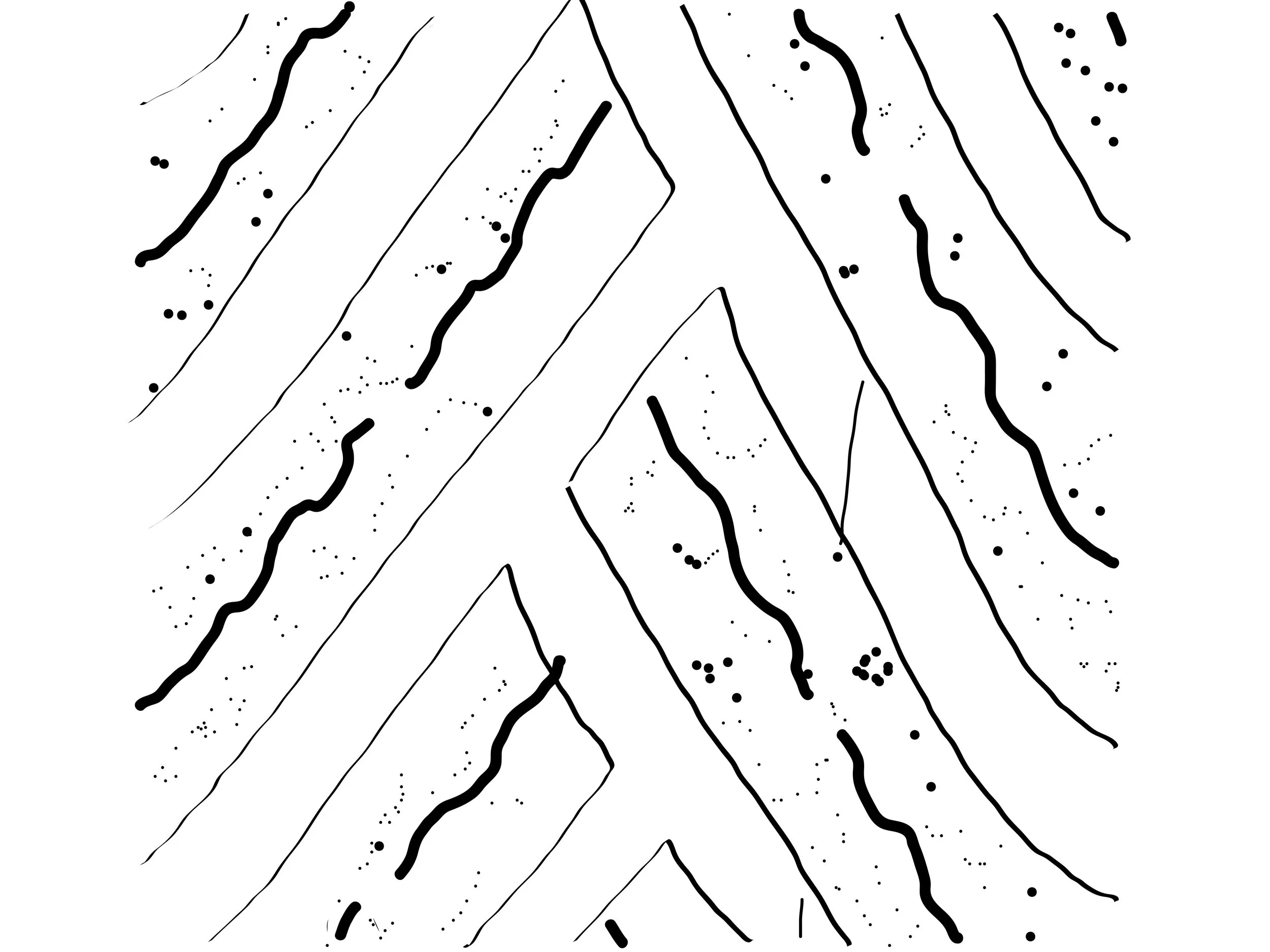 Texture Study of Tire Tread, Digital Tracing