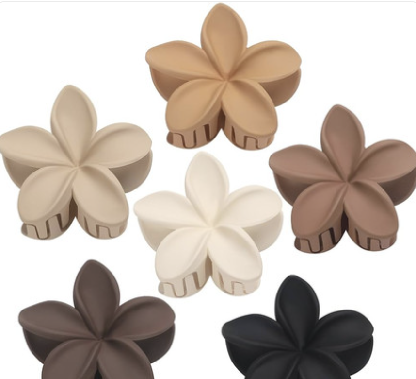 Sisiaipu Flower Hair Claw Clips 6 Pcs Large Claw Clips