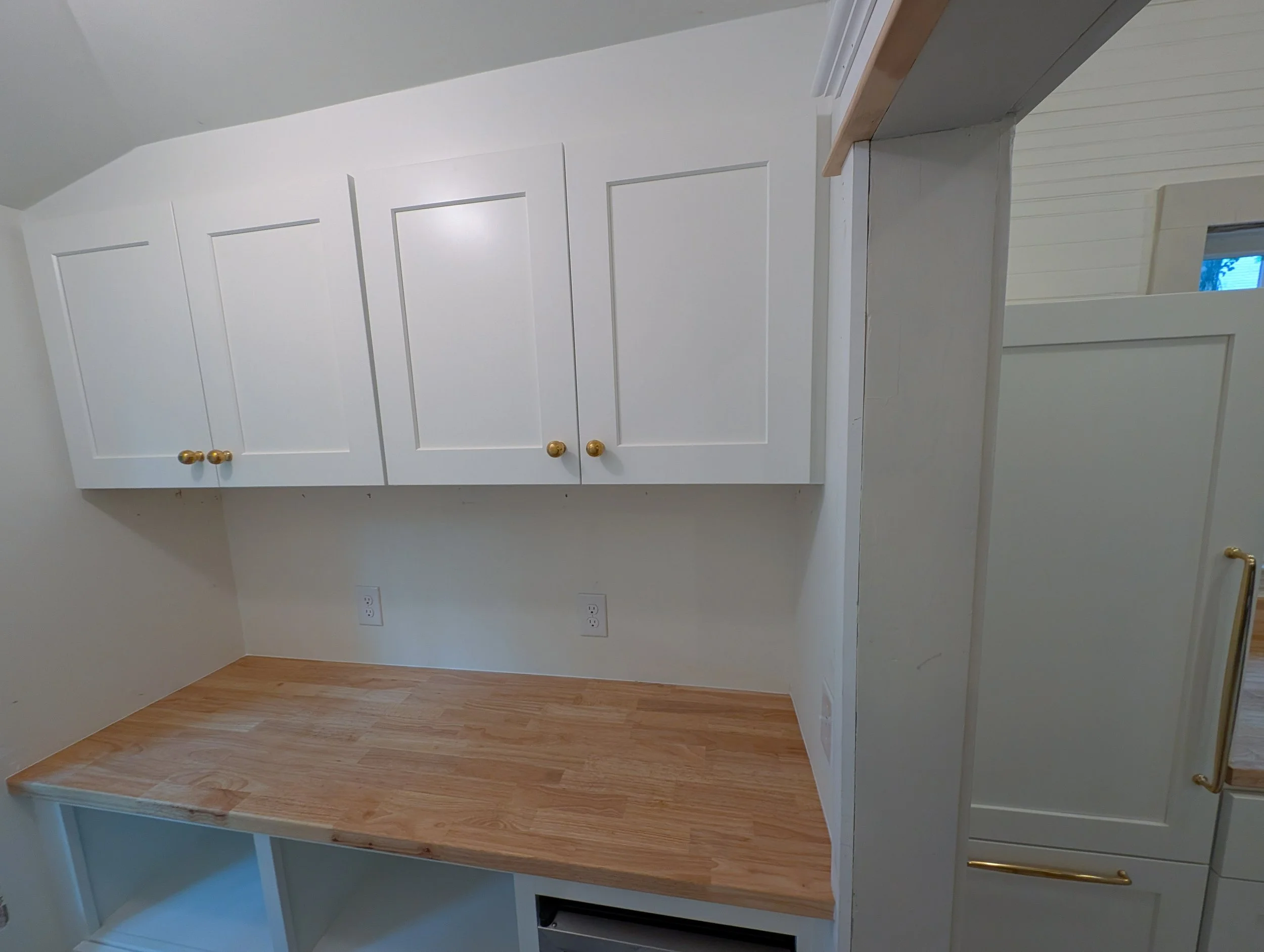 Close up of pantry cabinets
