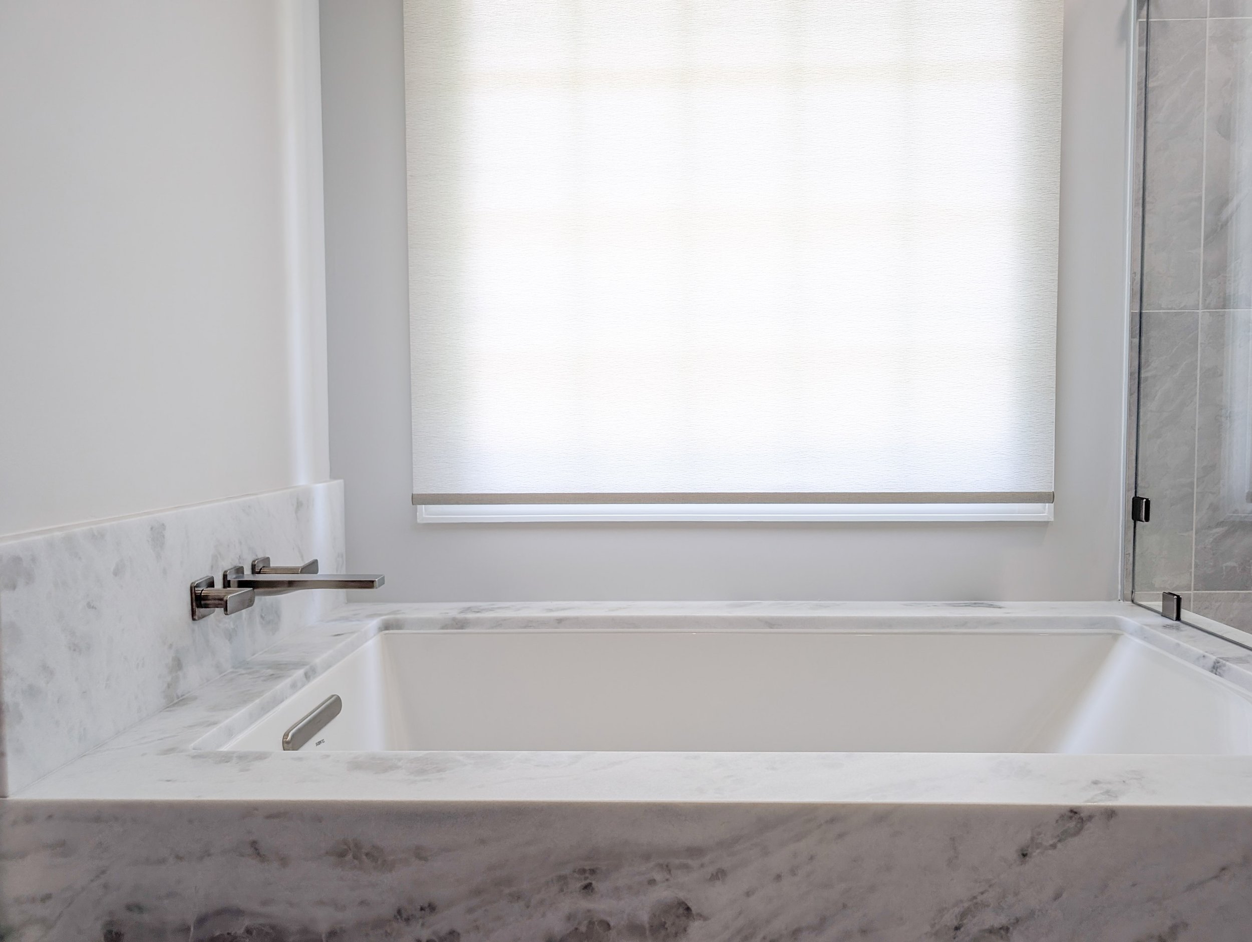 Close up of tub