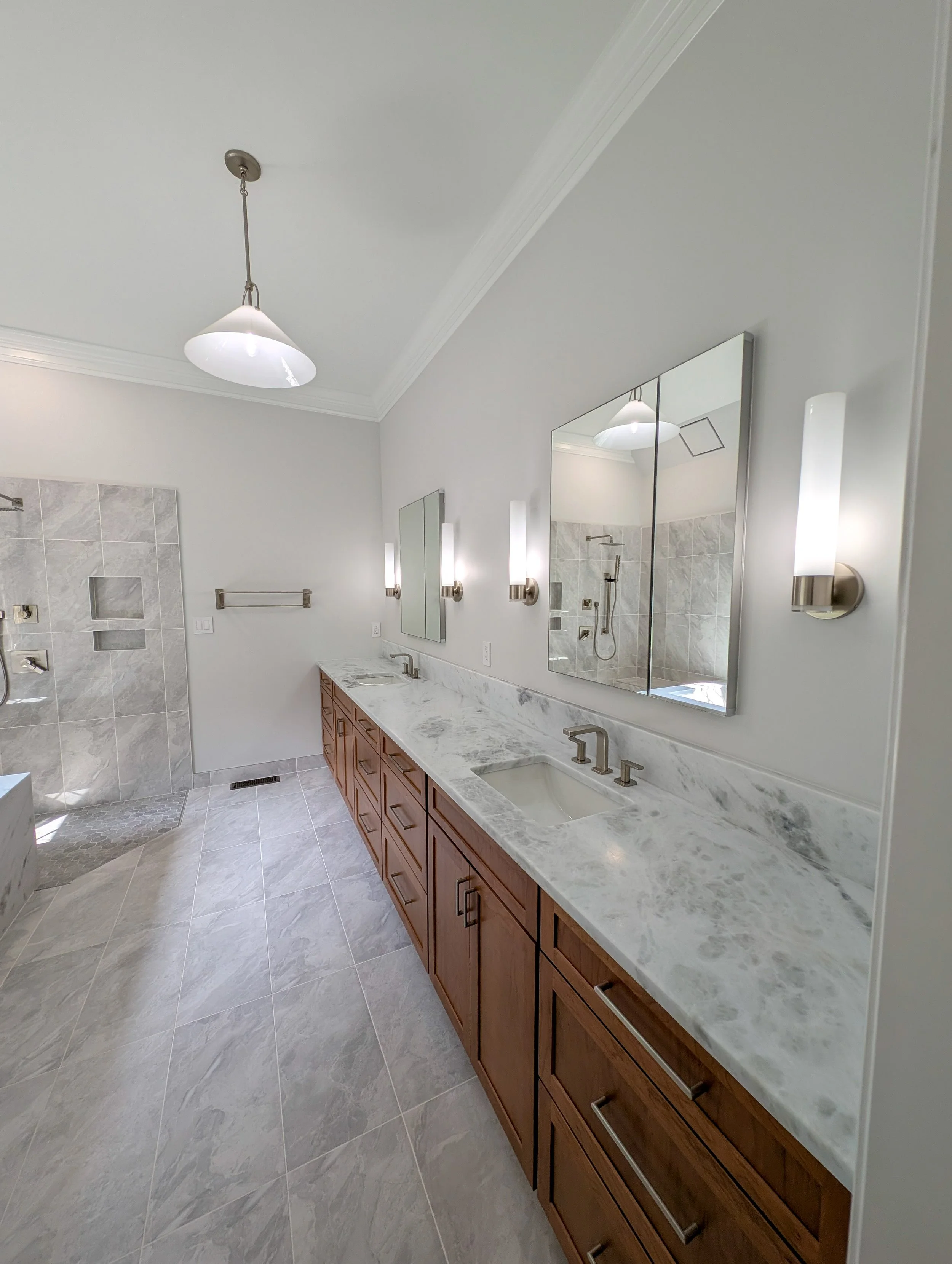 Cabinets with counters

