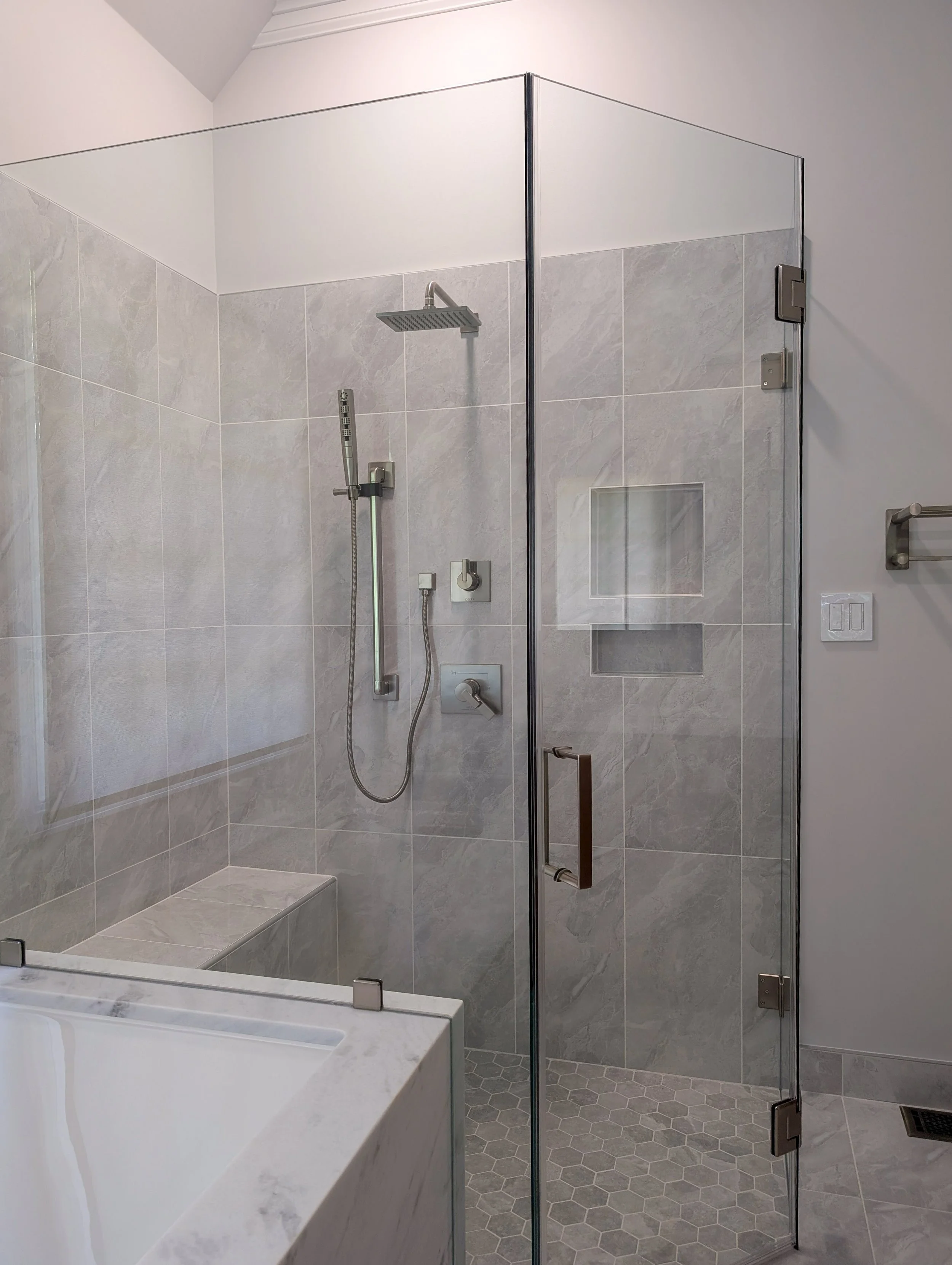 Another view of shower enclosure
