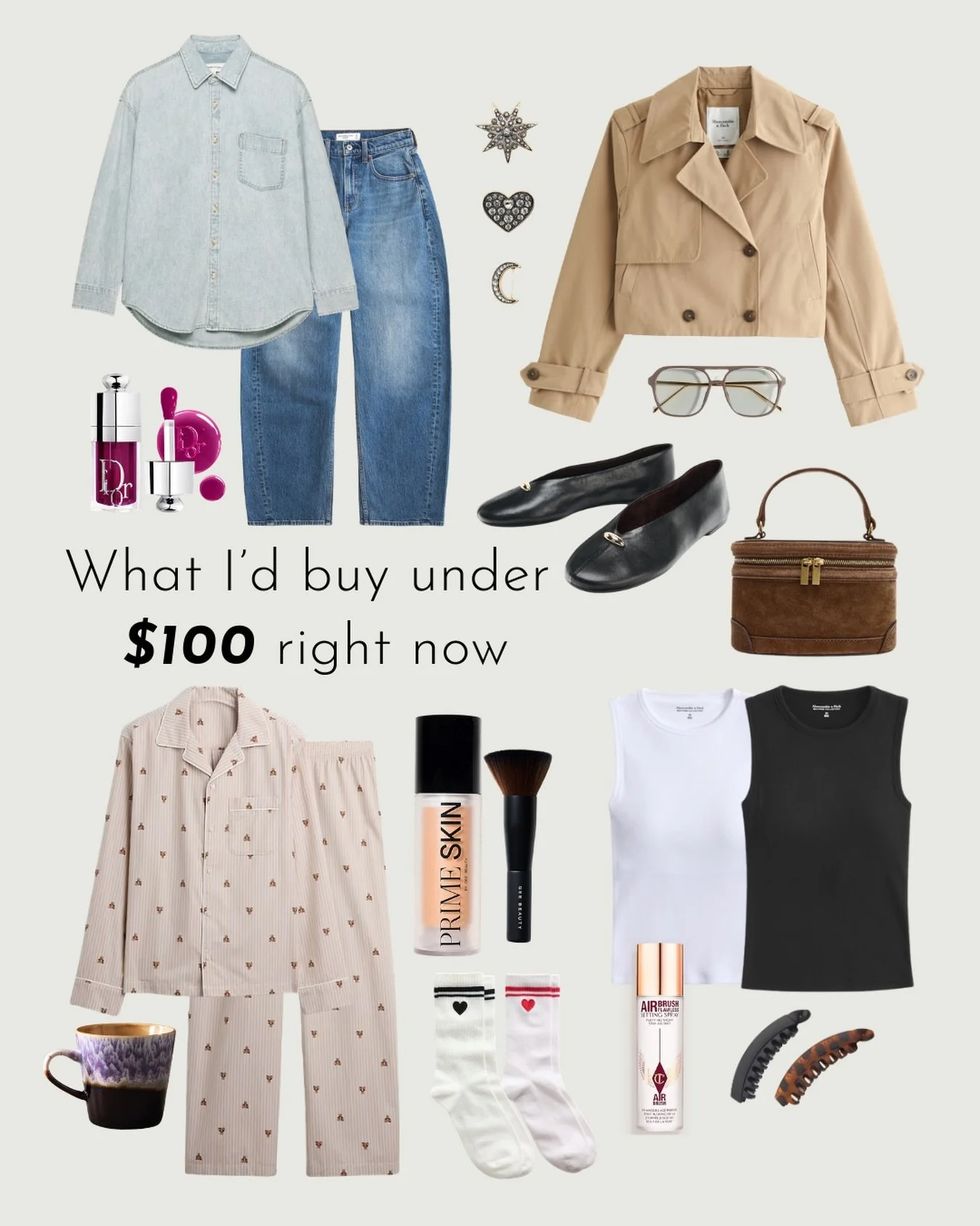 If I had $100 to spend right now, this is exactly where I&rsquo;d put it.
Affordable finds that don&rsquo;t look affordable - and that you&rsquo;ll actually wear.

Comment 100 for all the links through my curated shelf on ShopMy 🤍