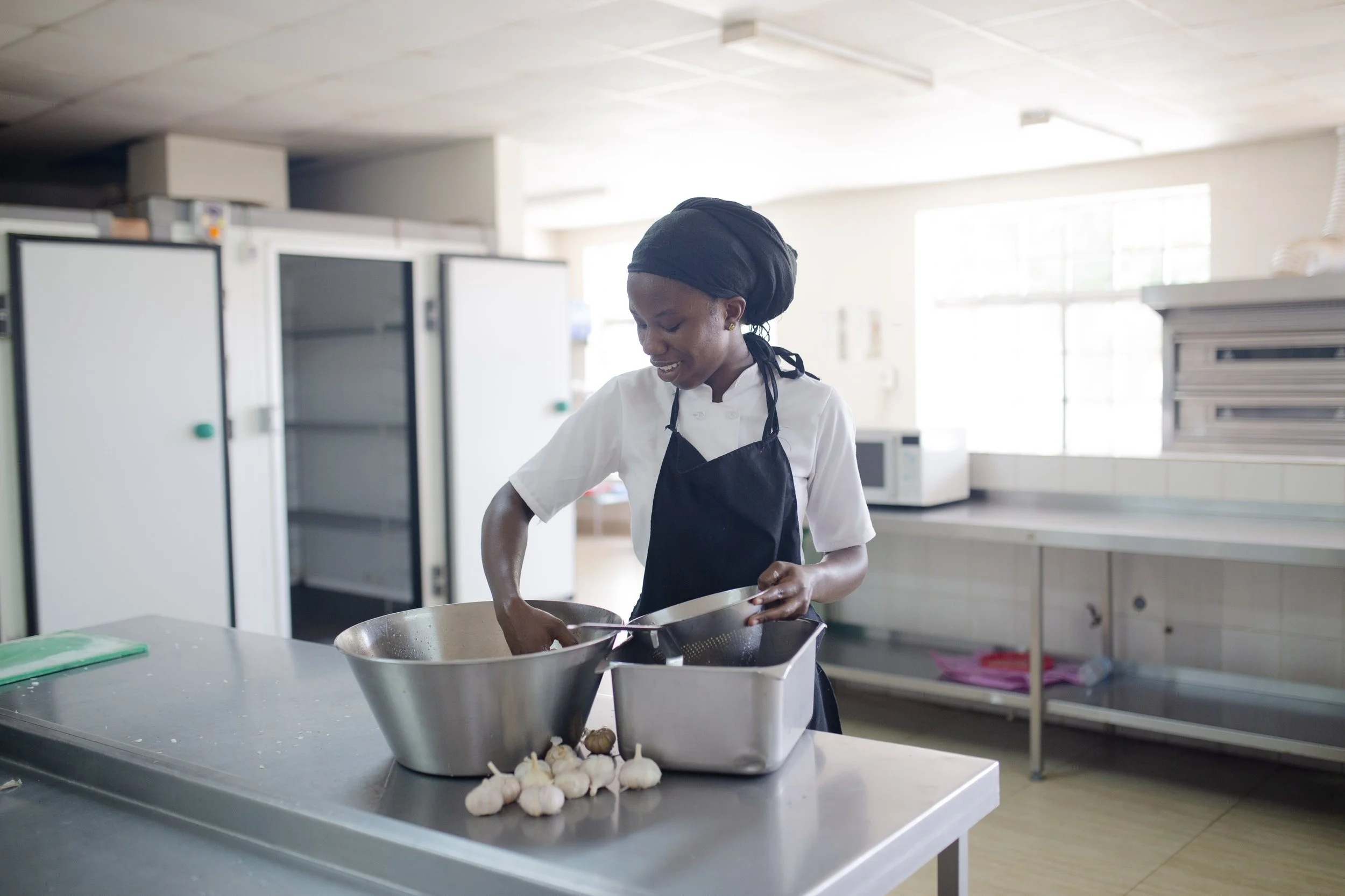 Professional African Chef in Kitchen
