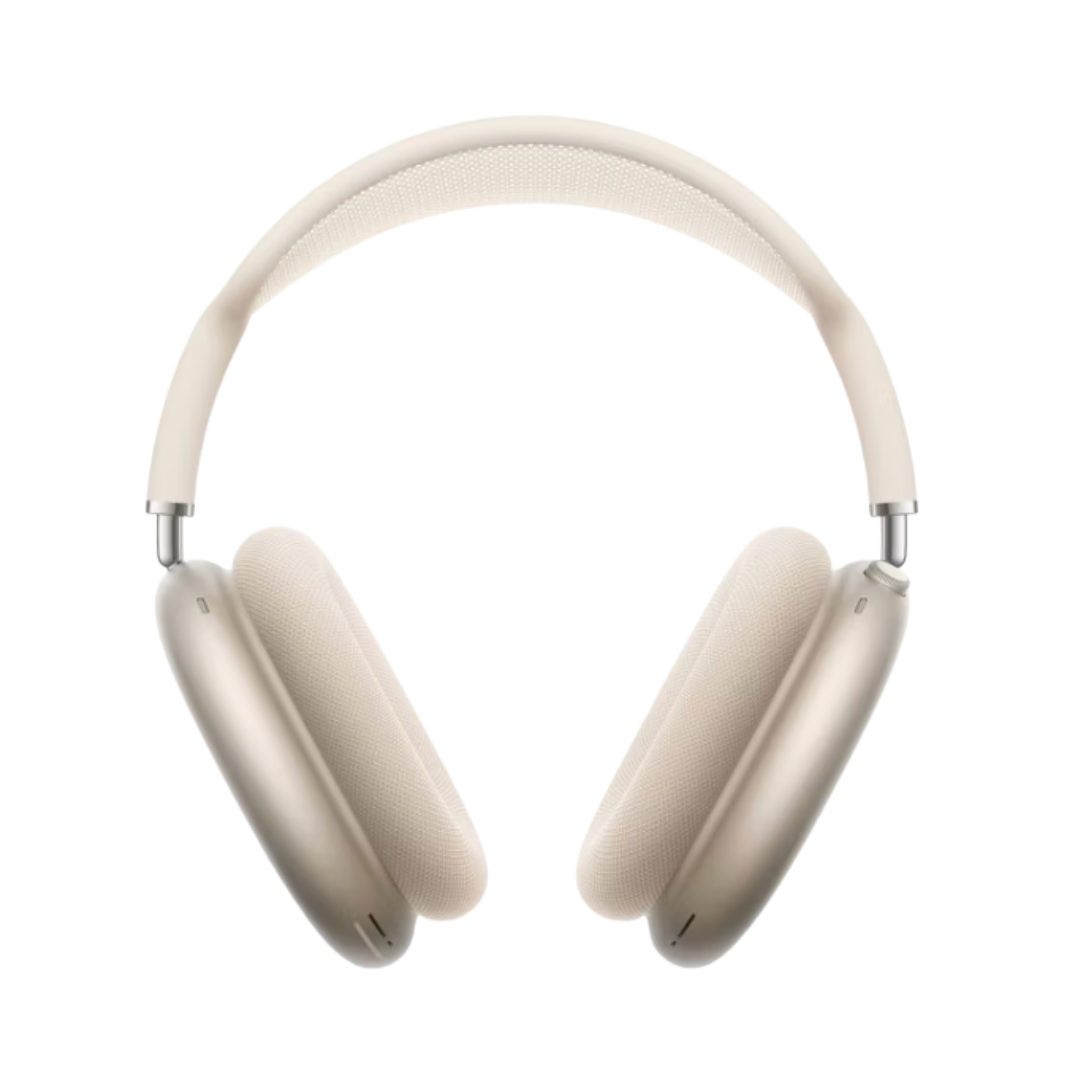 : Shop AirPods Max 2: Champagne gold and cream over-ear headphones.