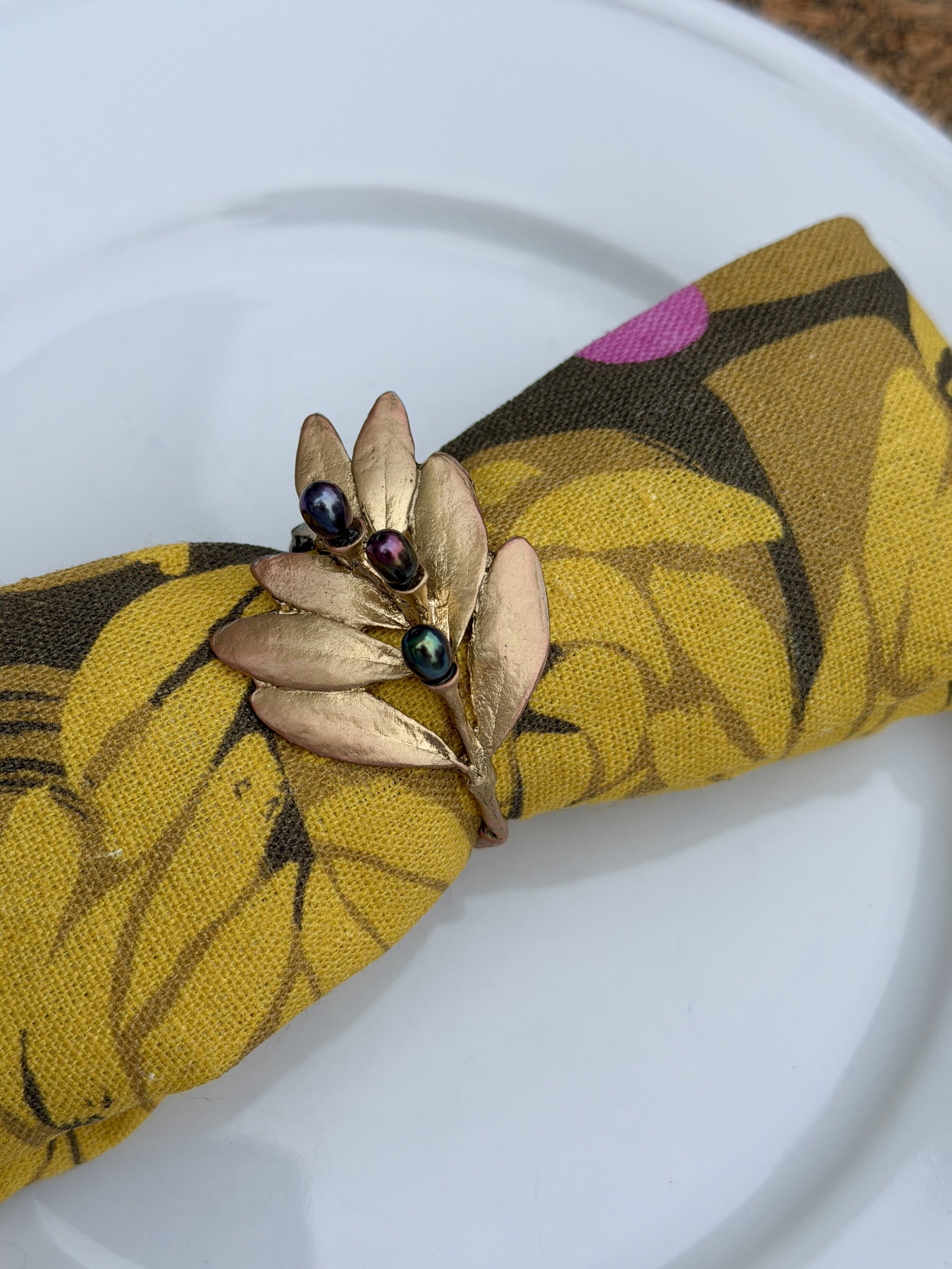 Olive Napkin Rings | Handmade