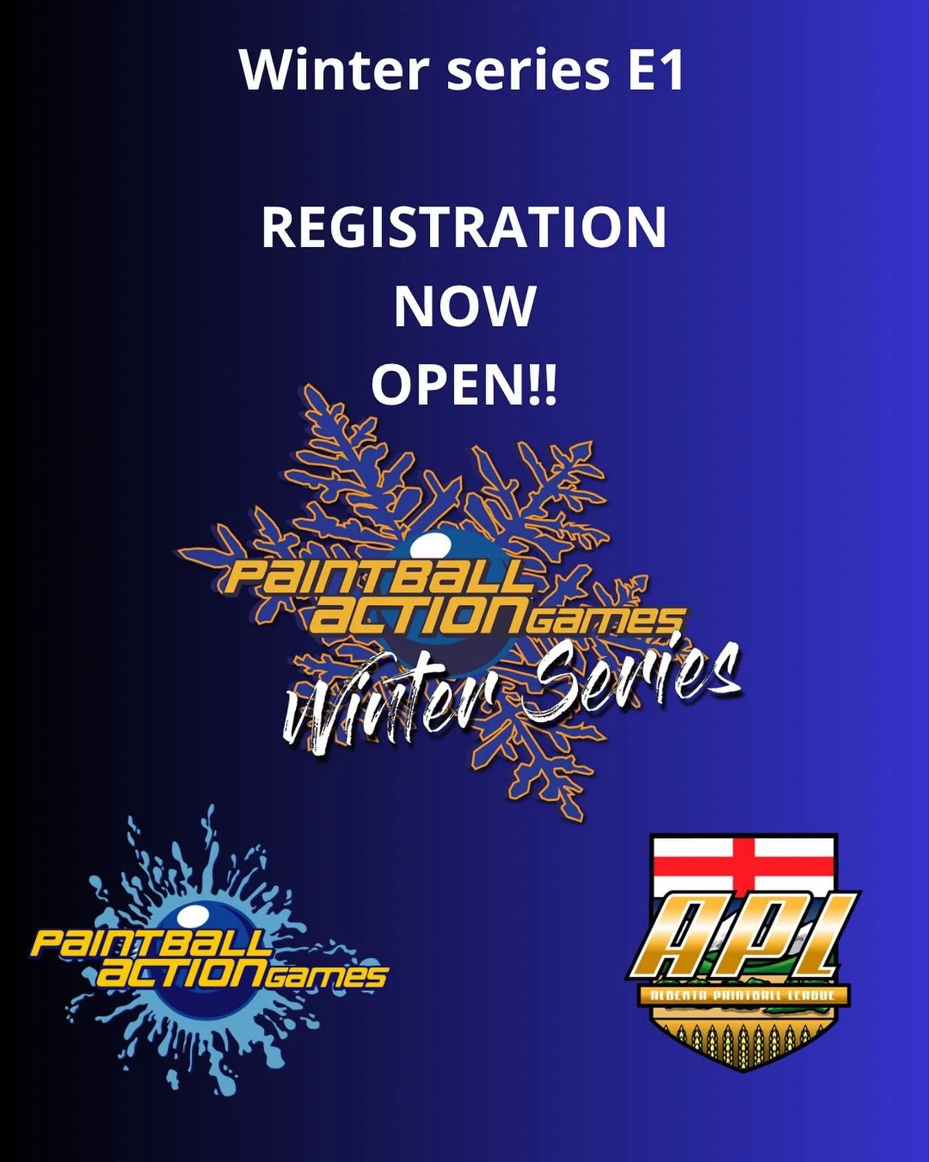 Registration is open. You can either sign up in person @paintballactiongames780  or online on our website. Link is in our bio.  For any questions send us a message or call us at 780-469-0882
