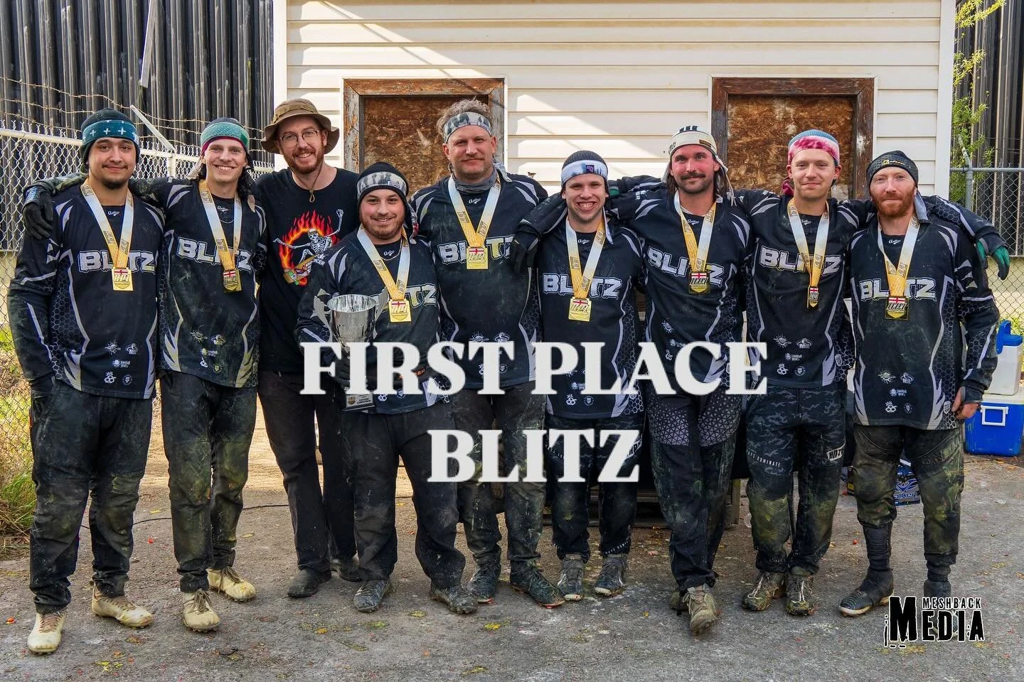 Winners of our first event of the season. 
First place - Blitz won $1600.00 first place medals and a trophy!
Second place - Berta Boys won $1000.00 and medals 
Third place - Vengence won $500 and medals 

Thanks to everyone that came out to play and 