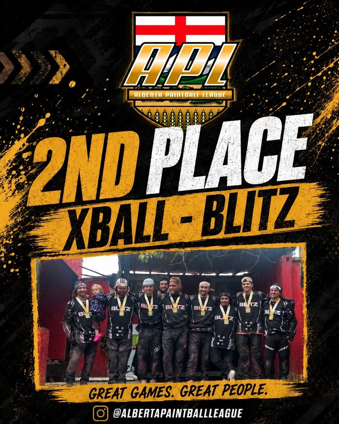 🥈 2nd place at the @AlbertaPaintballLeague Xball Tournament this past weekend, @blitz__paintball came to compete, CRUSHED IT and left with silver!

Alberta competitive paintball doesn't get more intense than this. Every point in that bracket was ear