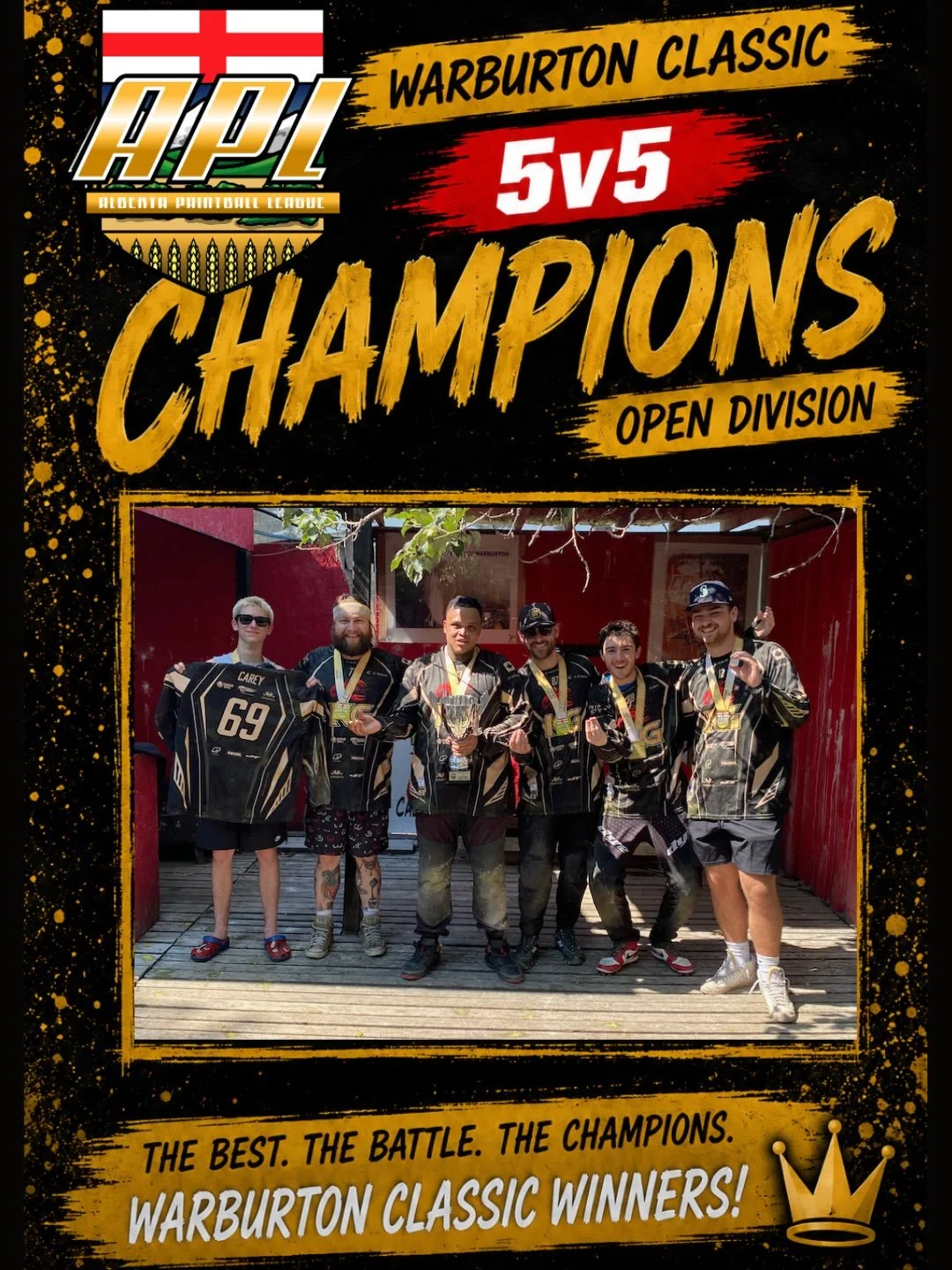 🏆 Huge congratulations to all the teams that made the podium at the Warburton classic! 💥

Open

🥇Kraw Gang

🥈Berta boys

🥉Nathan lam

Novice

🥇Riches raiders

🥈Wildrose

🥉Berta boys

#Paintball #Tournament #Podium #Speedball  #CompetitivePain