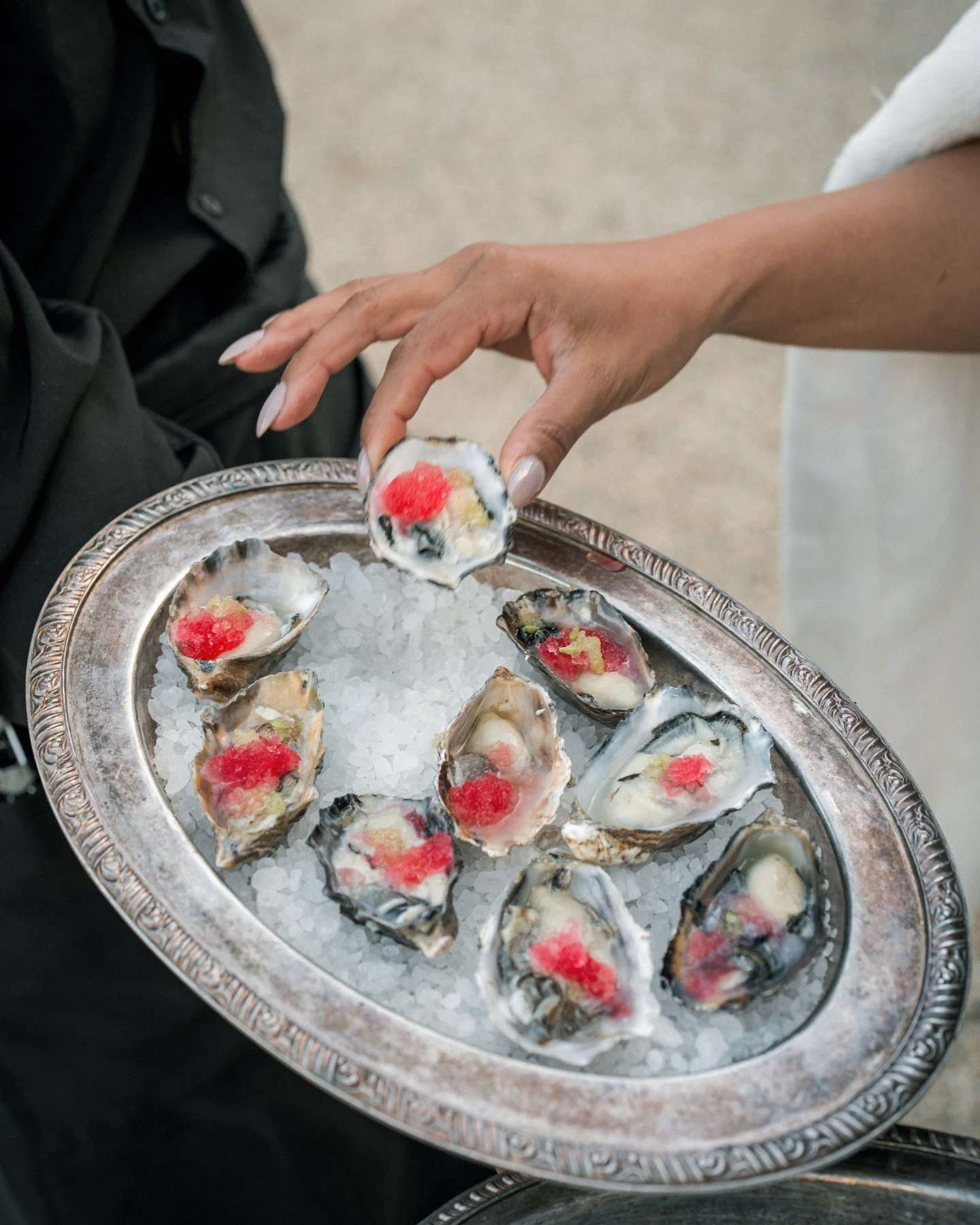 From tray-passed ocean delights and beautifully garnished cooling sips, every detail of your gathering is designed to elevate your al fresco gathering &mdash; whatever the occasion. 🥂

With the support of our trusted network of vendors, our team ens