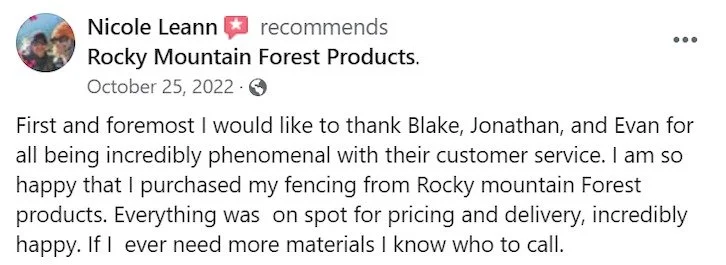 Rocky Mountain Forest Products Review: Nicole Leann