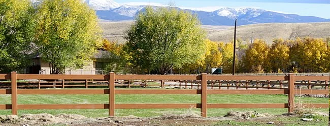 Ejemplo de valla de riel de rancho blog de RMFP