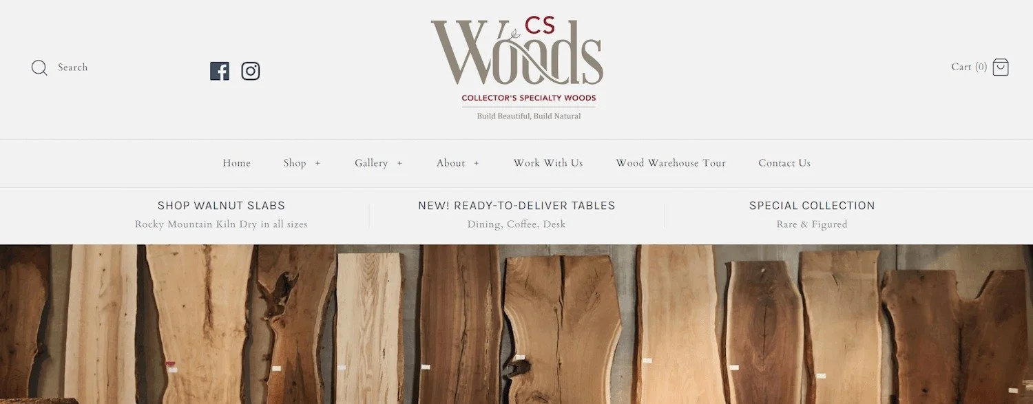 Collectors Specialty Woods Homepage