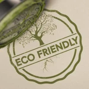 Eco-friendly stamp with tree design