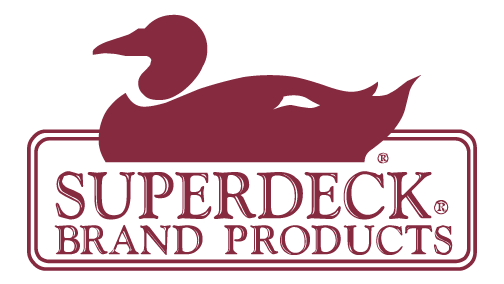 Logo of Superdeck Brand Products featuring a duck silhouette above the text.