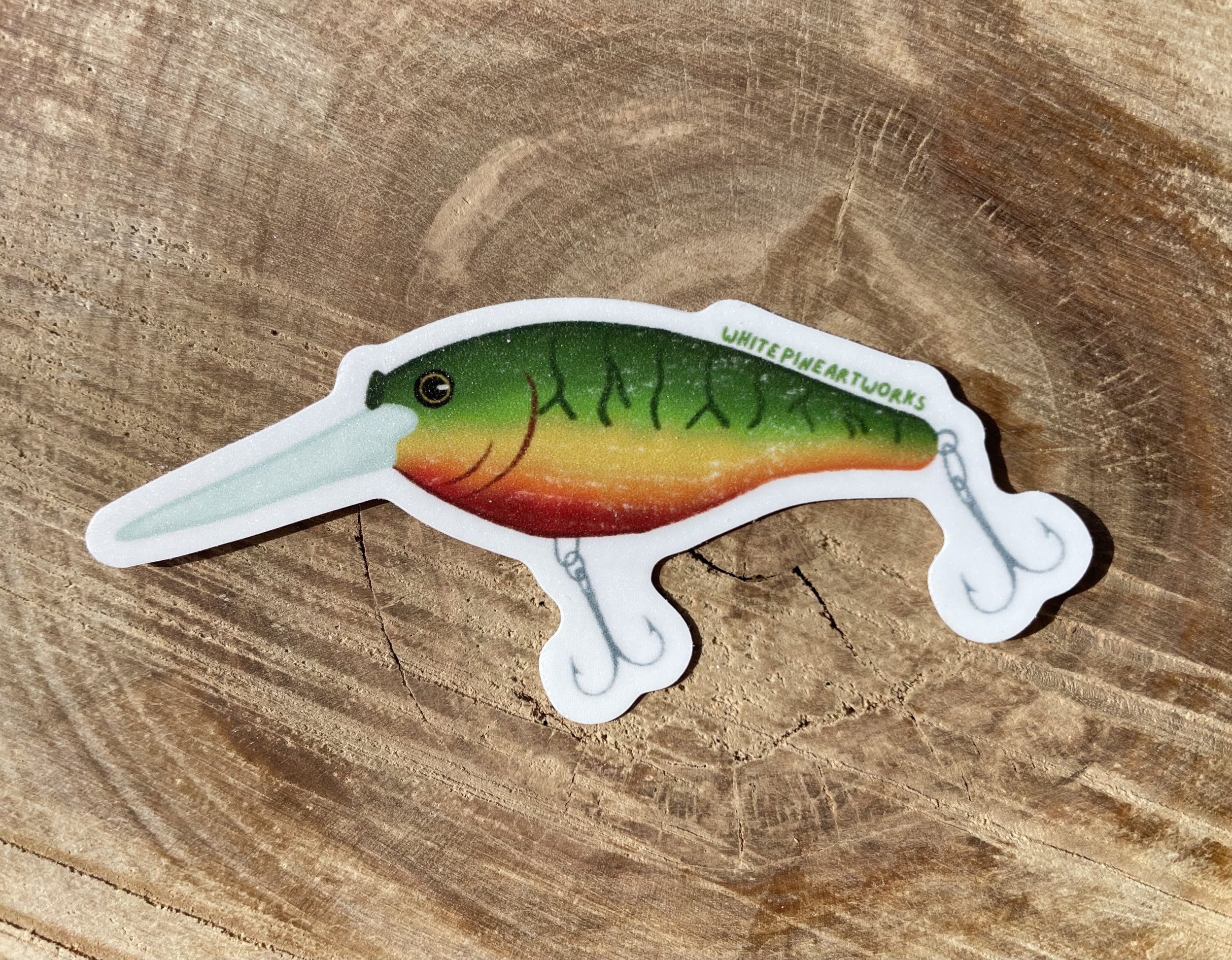 Rainbow Fishing Lure - Sticker