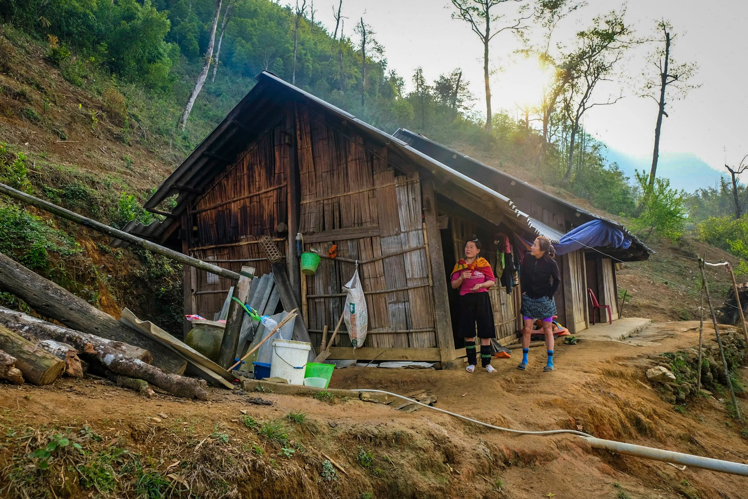 Ying's house -the highest in the valley.