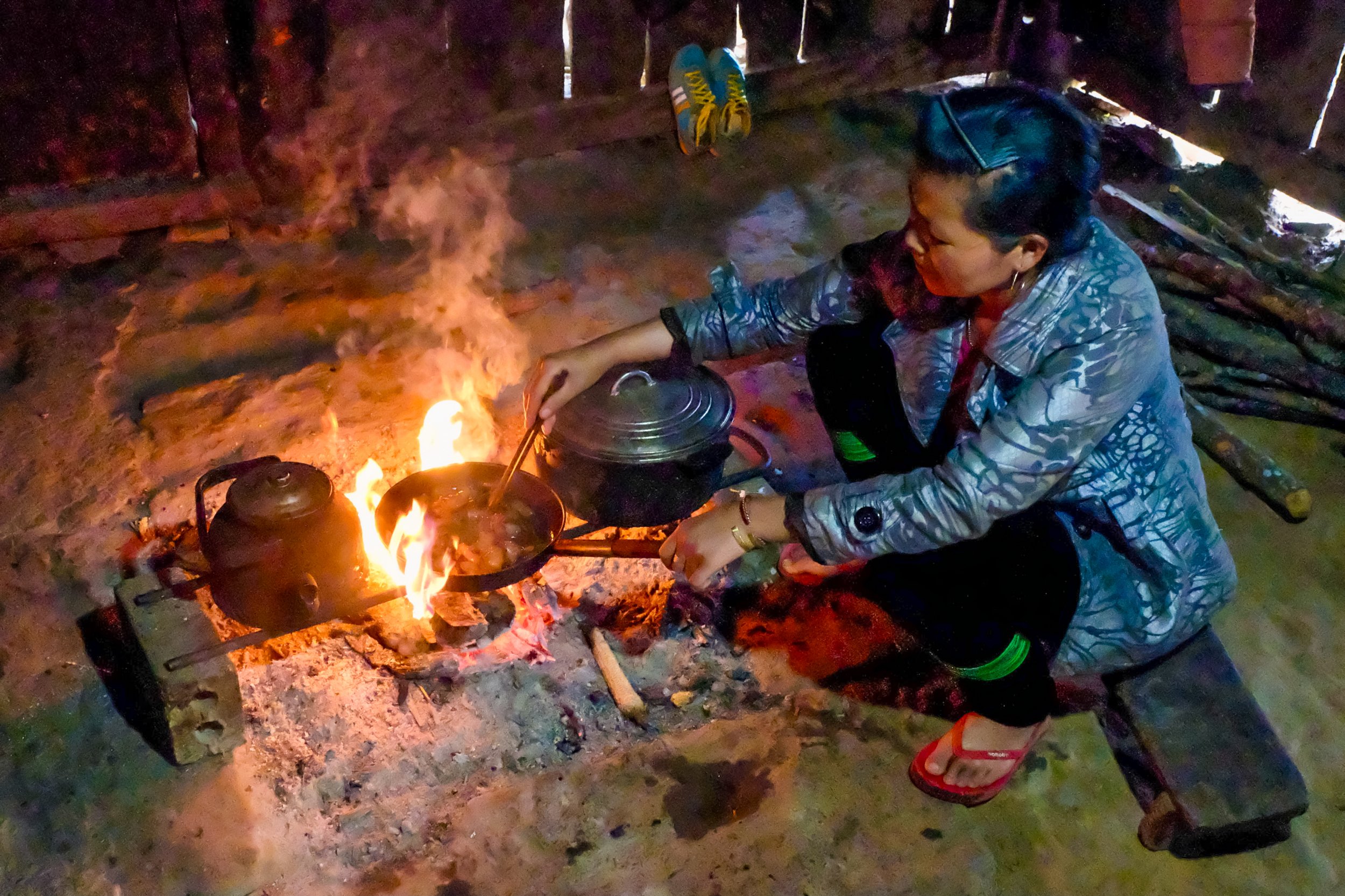 And cooking inside