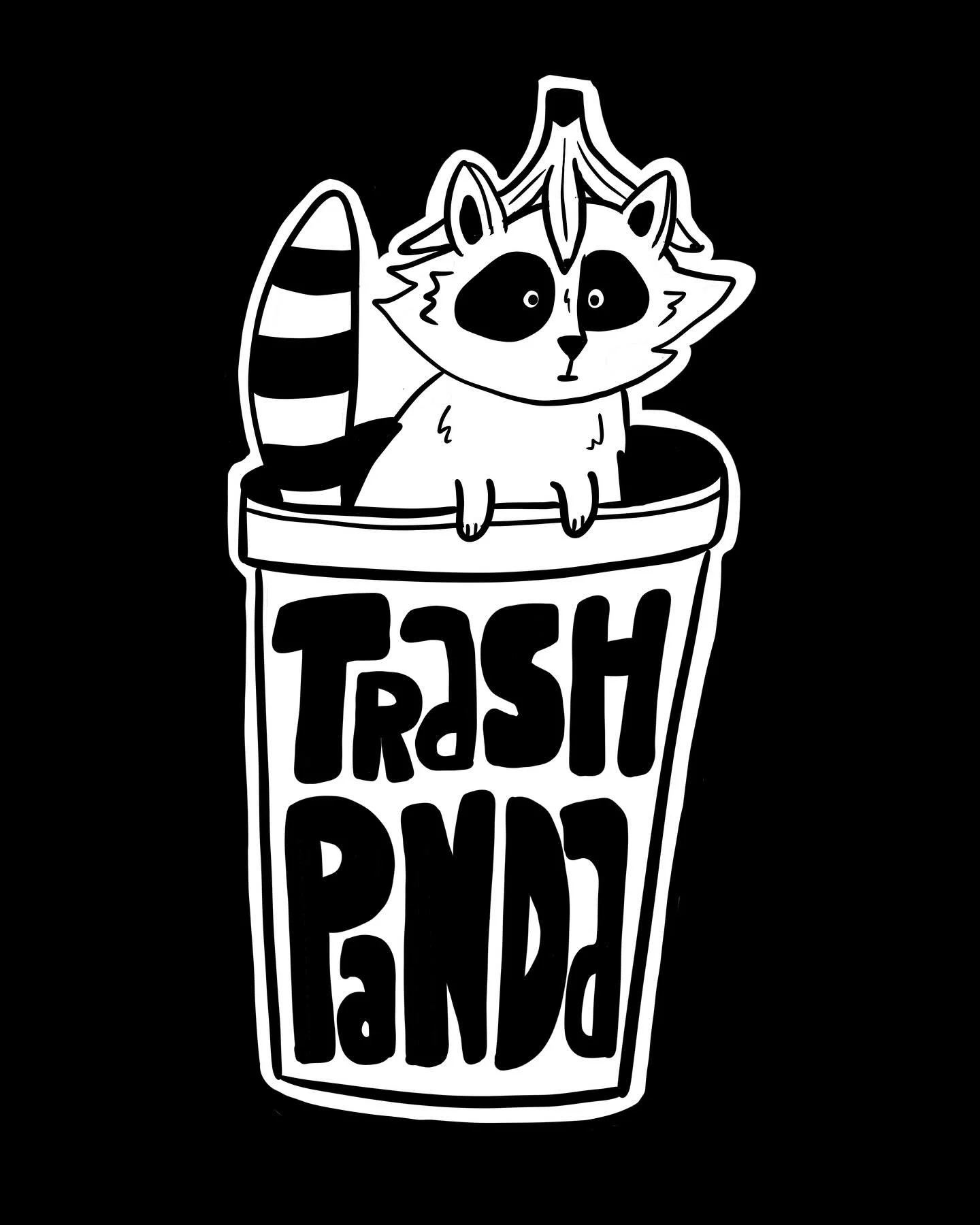 [to be read to the tune of the transformers theme song] 🎶 Trash pandas - raccoons in disguiseeee 🎶

Trying to get used to drawing on an iPad - it&rsquo;s been a really weird learning curve. I love paper and I love my lil Wacom, so this has been new