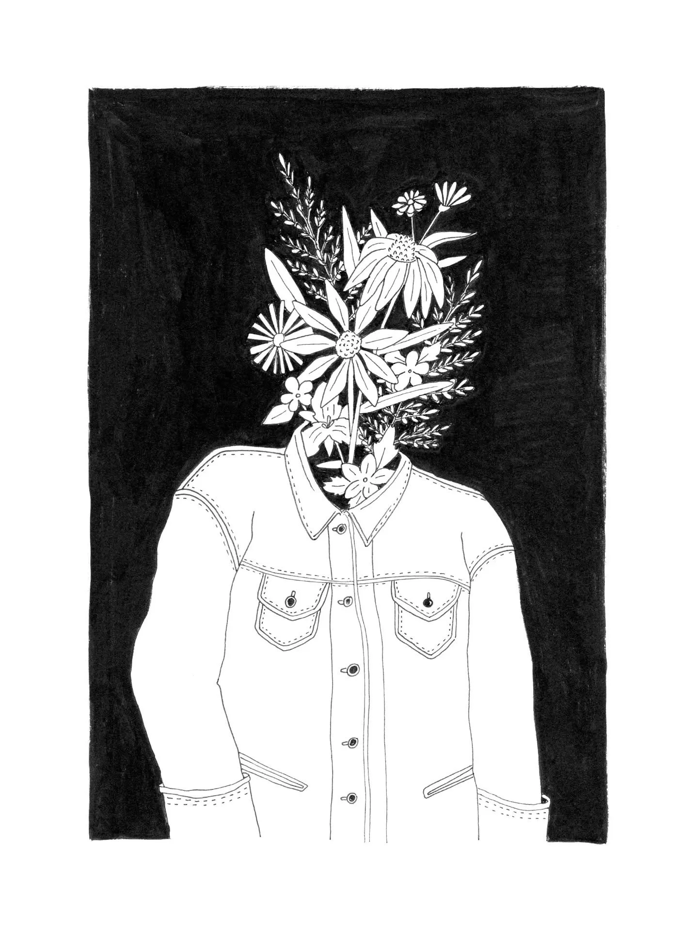 Bloom 🖤 drawing flower heads just never gets old