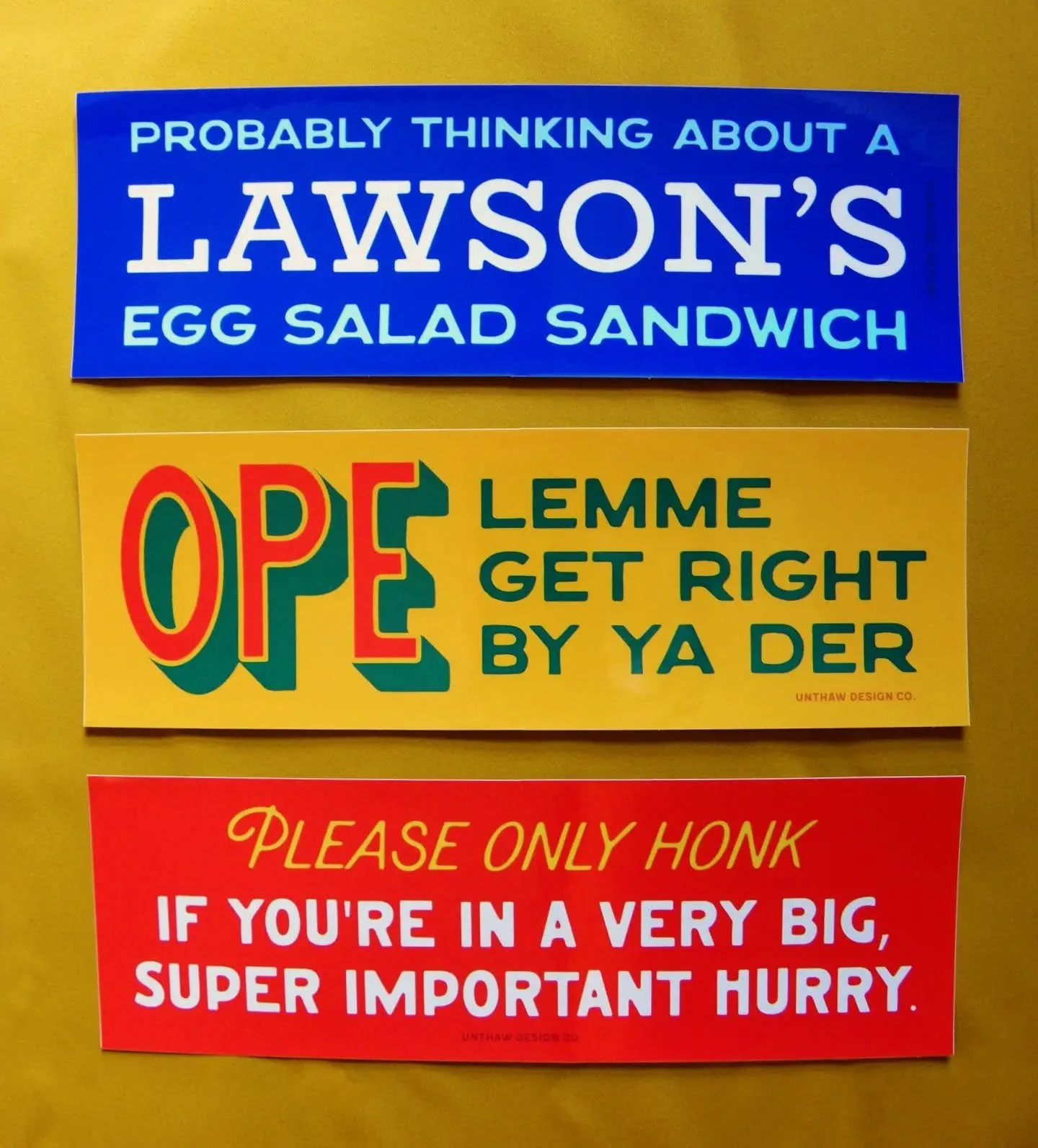 🚨 New bumper stickers are here! 🚨 I really just sit at my desk and try to make myself laugh. It's an incredibly fun process 😅&hearts;️