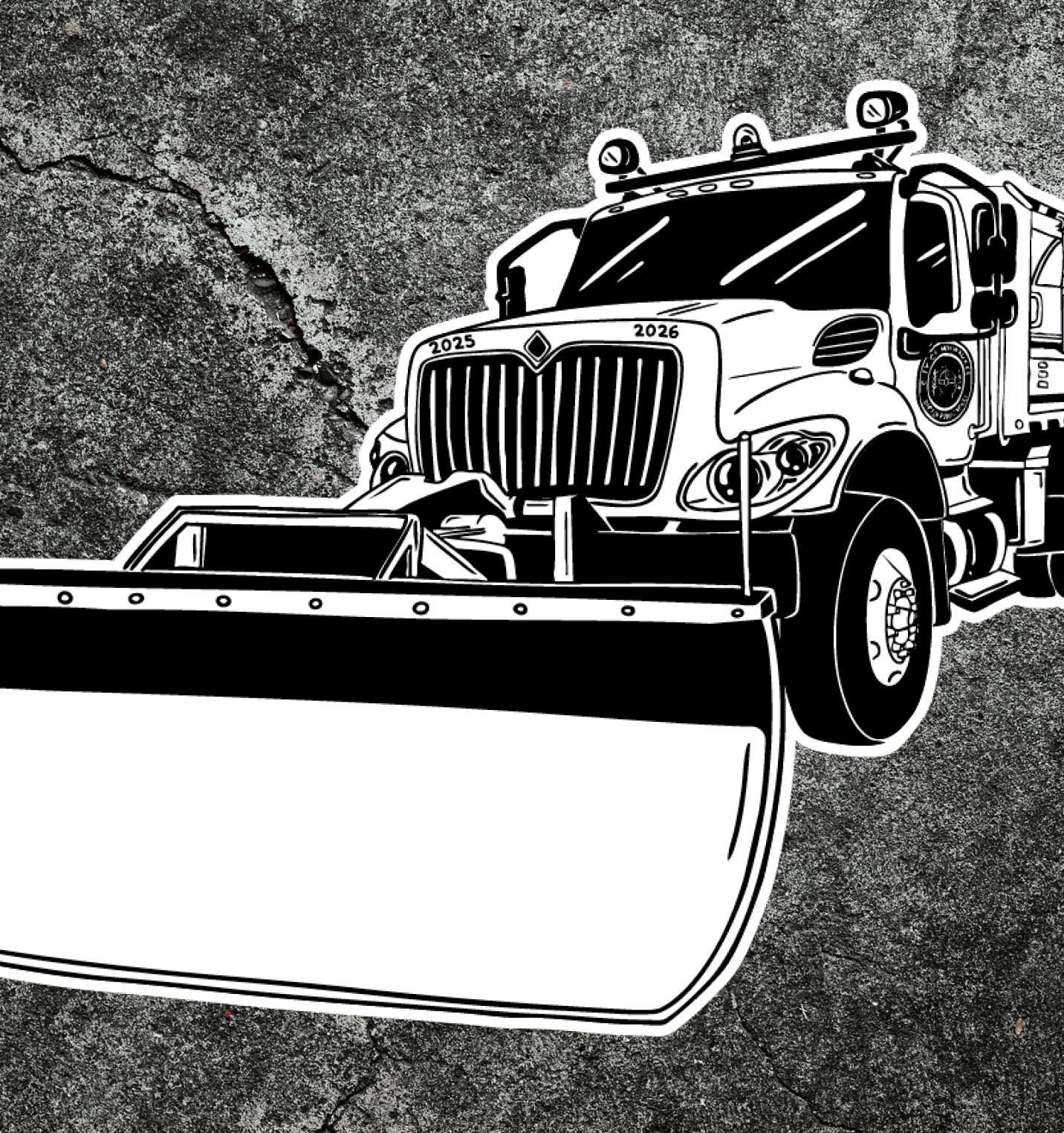 DPW Salt Truck Illustration