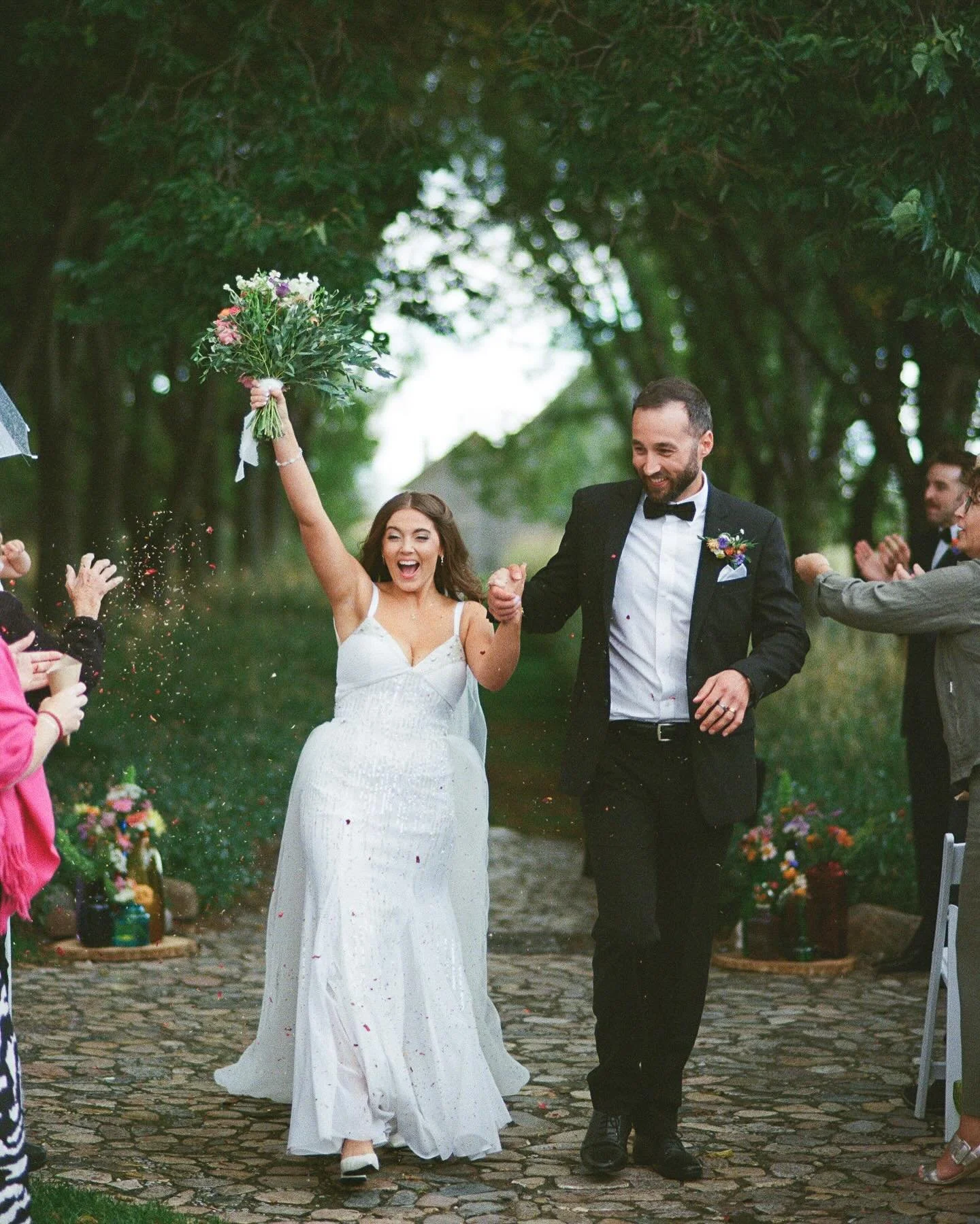No idea where to start with these two so here&rsquo;s an out of order jumble of the gorgeousness that is Jodie &amp; Scott! 💘🪩🌸 shot with @kodakprofessional @kodak mostly film &amp; digital 🎞️