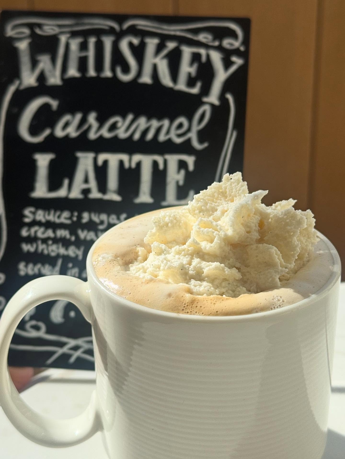 We&rsquo;ve got just the thing to keep you warm. Have you tried our Whiskey Caramel Latte? House-made whiskey caramel, double shot latte topped off with house whipped vanilla cream. Believe us, you need one.