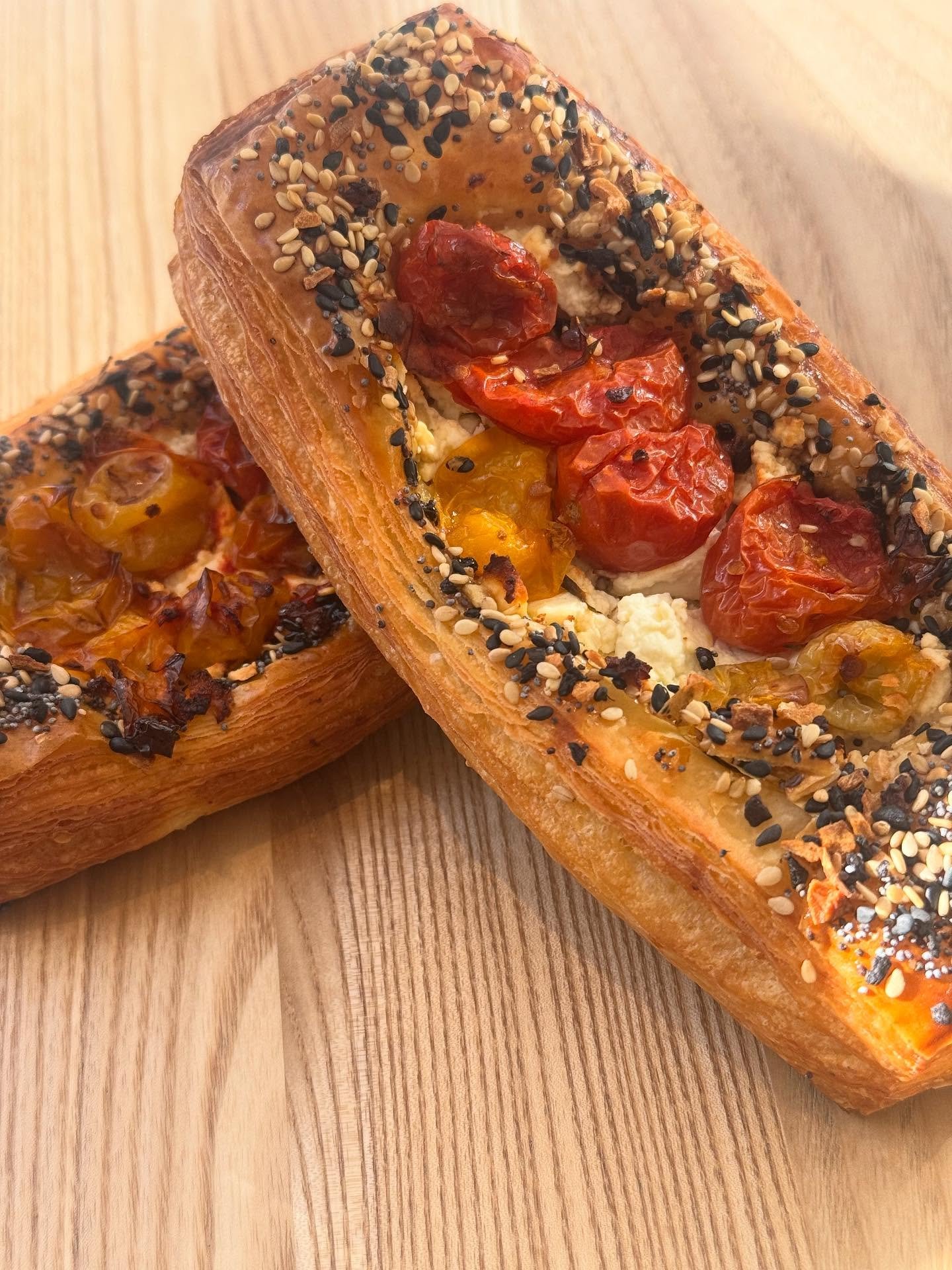 Be sure to stop by this weekend if you&rsquo;re a fan of the Tomato &amp; Feta Bateau. Confit cherry tomatoes with thyme, feta cheese, croissant and house made everything spice.