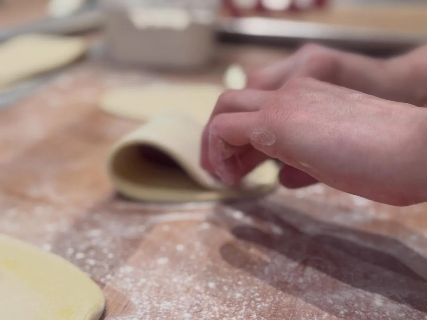 It may still be chilly out but the smell of guava in the bakery is giving us warm tropical vibes. Guava and Cream Cheese Chausson is back!
