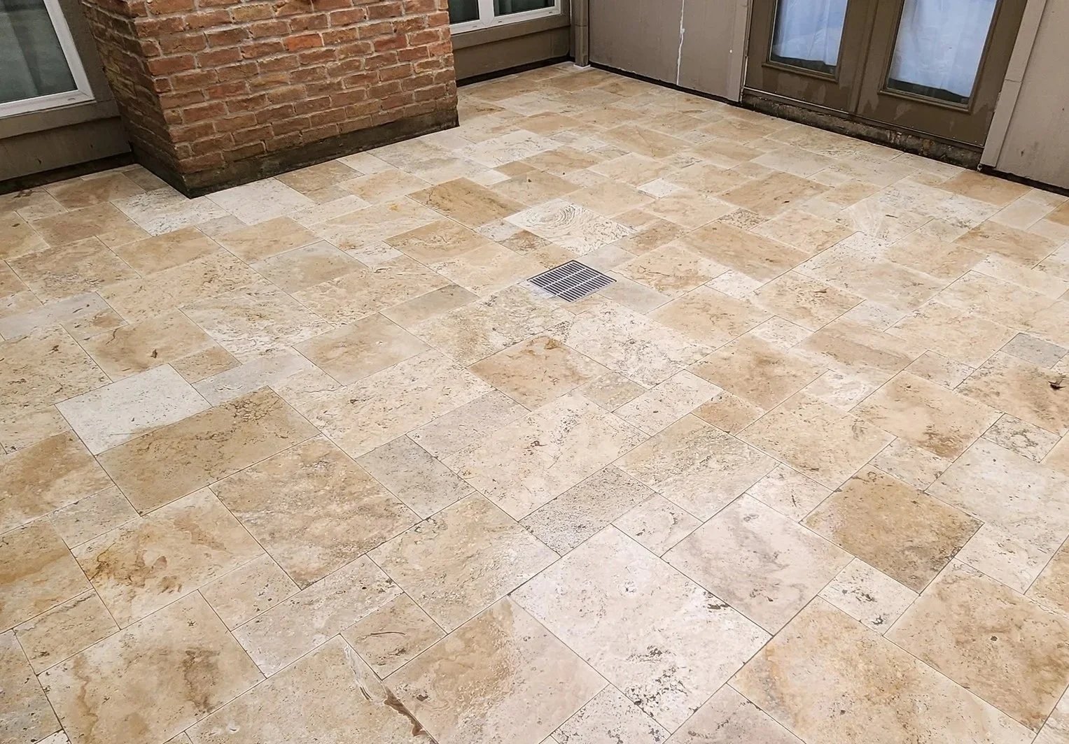 Tan Drain Grate 12x12