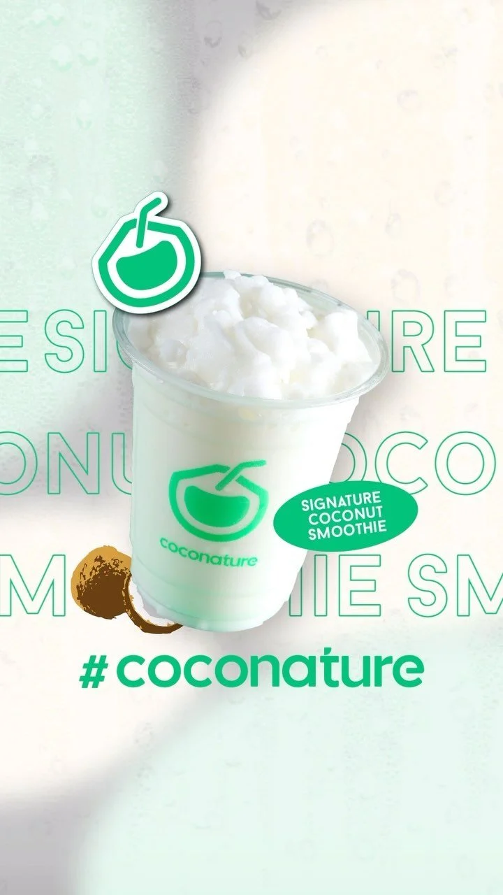 Our signature coconut smoothie is signature for a reason 😌😎
Get that classic coconut taste in full force when you sip on this snow coloured deliciousness 🥥☀️
Crunch on the little bites of coconut heaven as you slurp your way to a healthy and ref