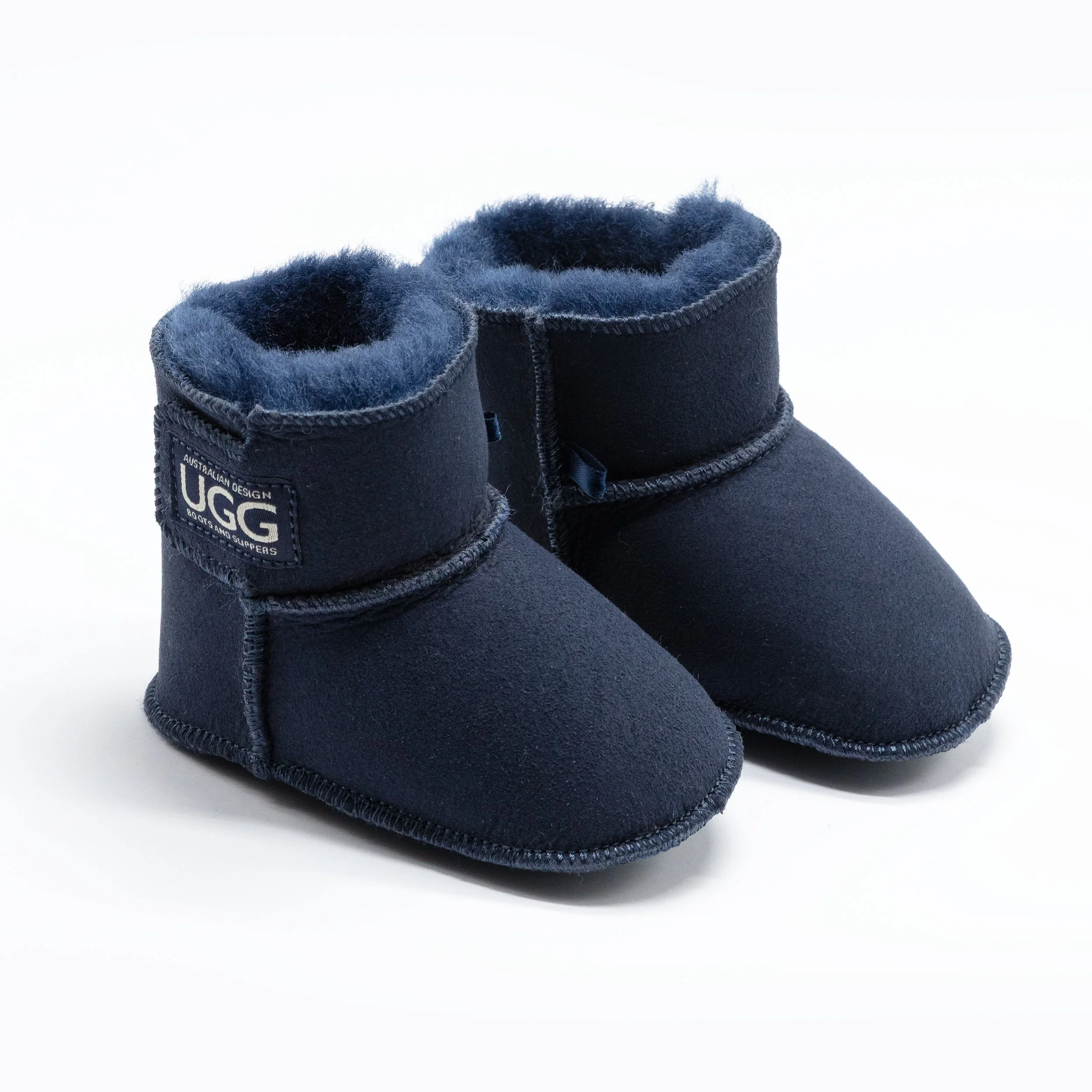 Baby Genuine Leather and Sheepskin Slipper Boot