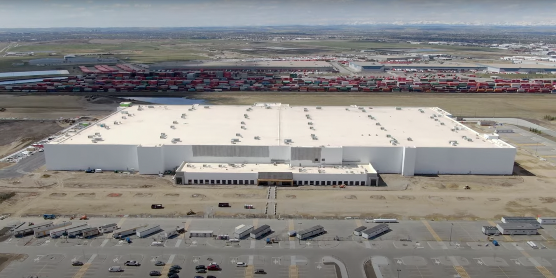 Aerial view of Amazon YYC4 Maverick in Calgary, AB, Canada