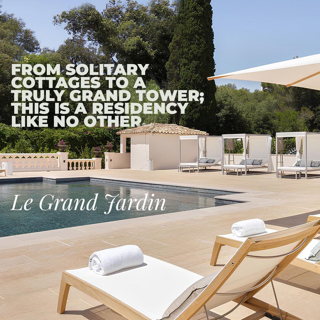 Venture into a realm where luxury is redefined &ndash; Le Grand Jardin. With its idyllic cottages for those seeking tranquility and an imposing tower for the grandest views, it&rsquo;s not just a stay but an experience etched in exclusivity. Choose t