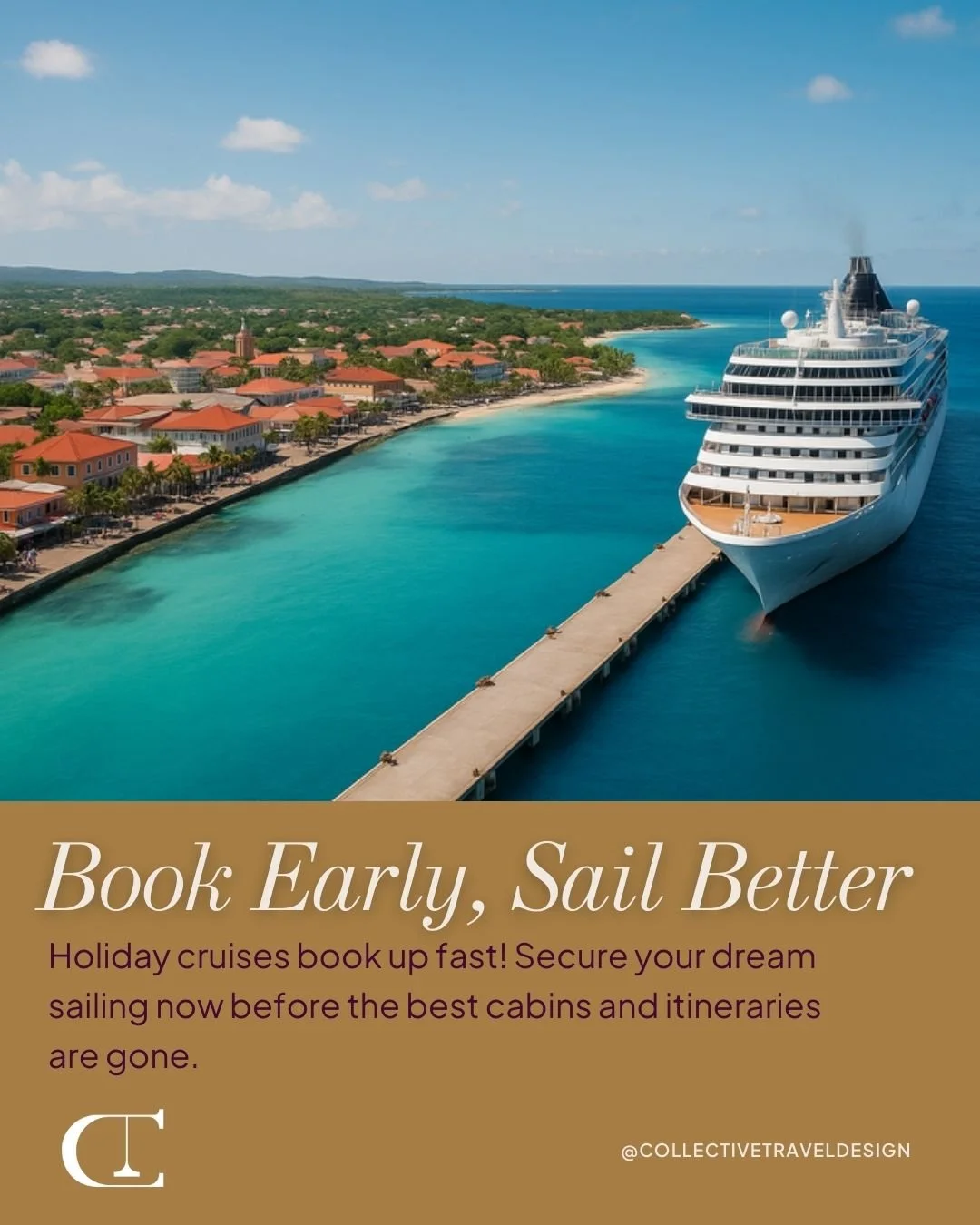 Holiday cruises sell out months in advance, and the most popular sailings are already filling fast. Booking early means first pick on the best cabins and a smoother itinerary. But it's not too late.  Contact us now and let's get you booked. 

Where&r