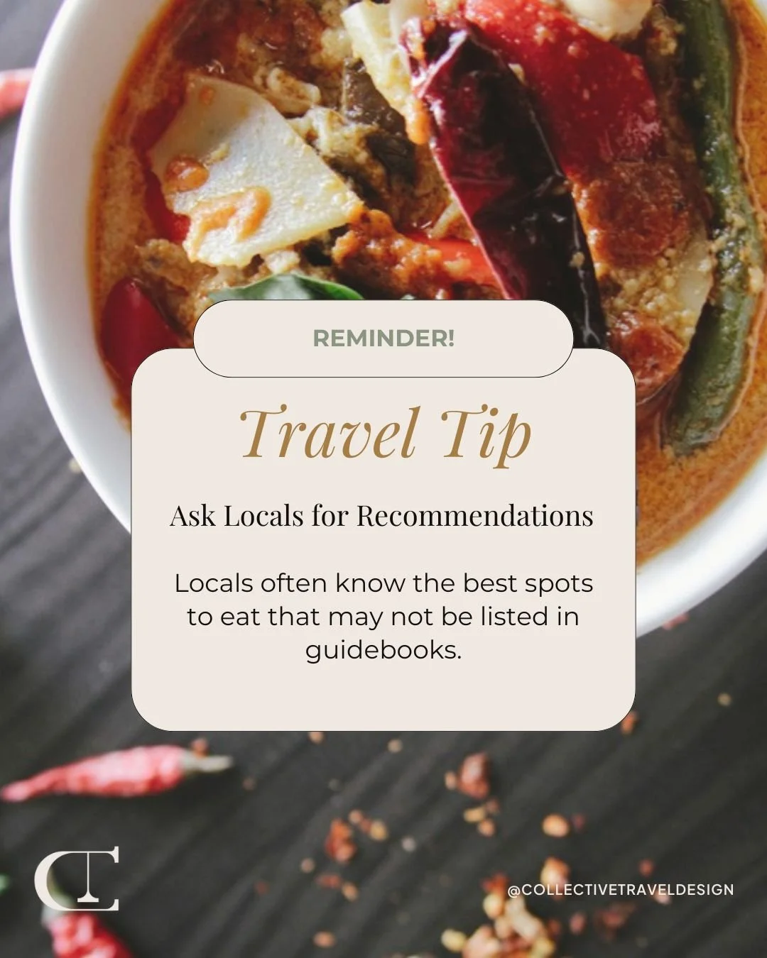 🍲✨ Travel Tip: The best restaurants often aren&rsquo;t in guidebooks, they&rsquo;re in the spots locals recommend. Would you trust a guidebook or ask a local where to eat first? 🤔

#TravelTips #FoodieTravel #EatLikeALocal #HiddenGems #AuthenticEats