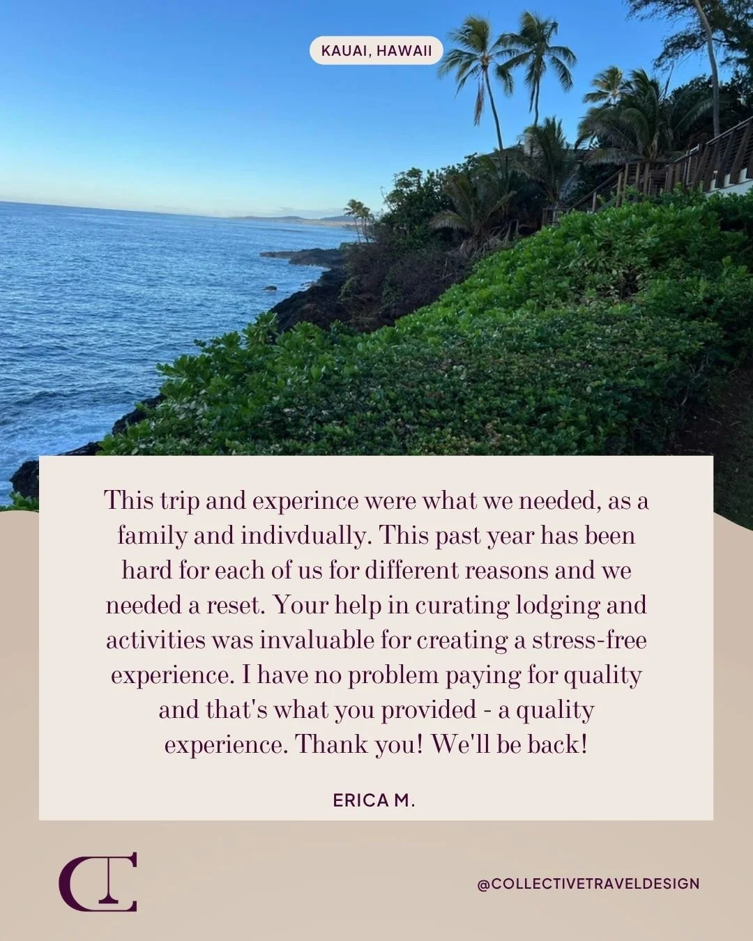 Stress-free, seamless, and unforgettable &mdash; that&rsquo;s the magic of Kauai. 🌺

Grateful for clients who trust us to turn their travel dreams into reality. Let's connect so we can help bring your next dream vacation to life!

#DreamVacation #St